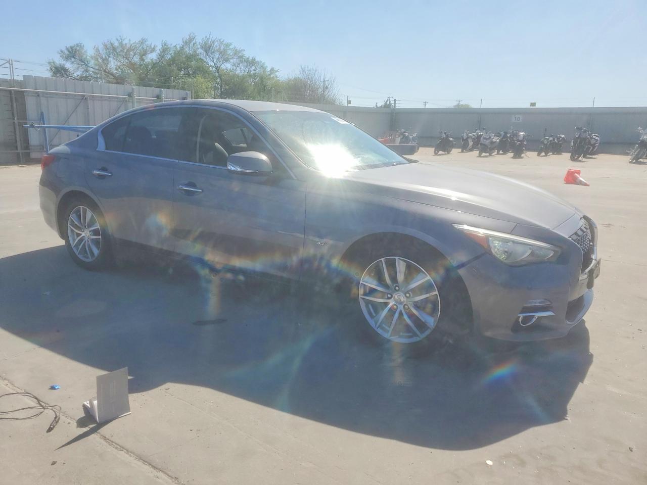 2014 Infiniti Q50 Premium Gray vin: JN1BV7AP5EM683198
