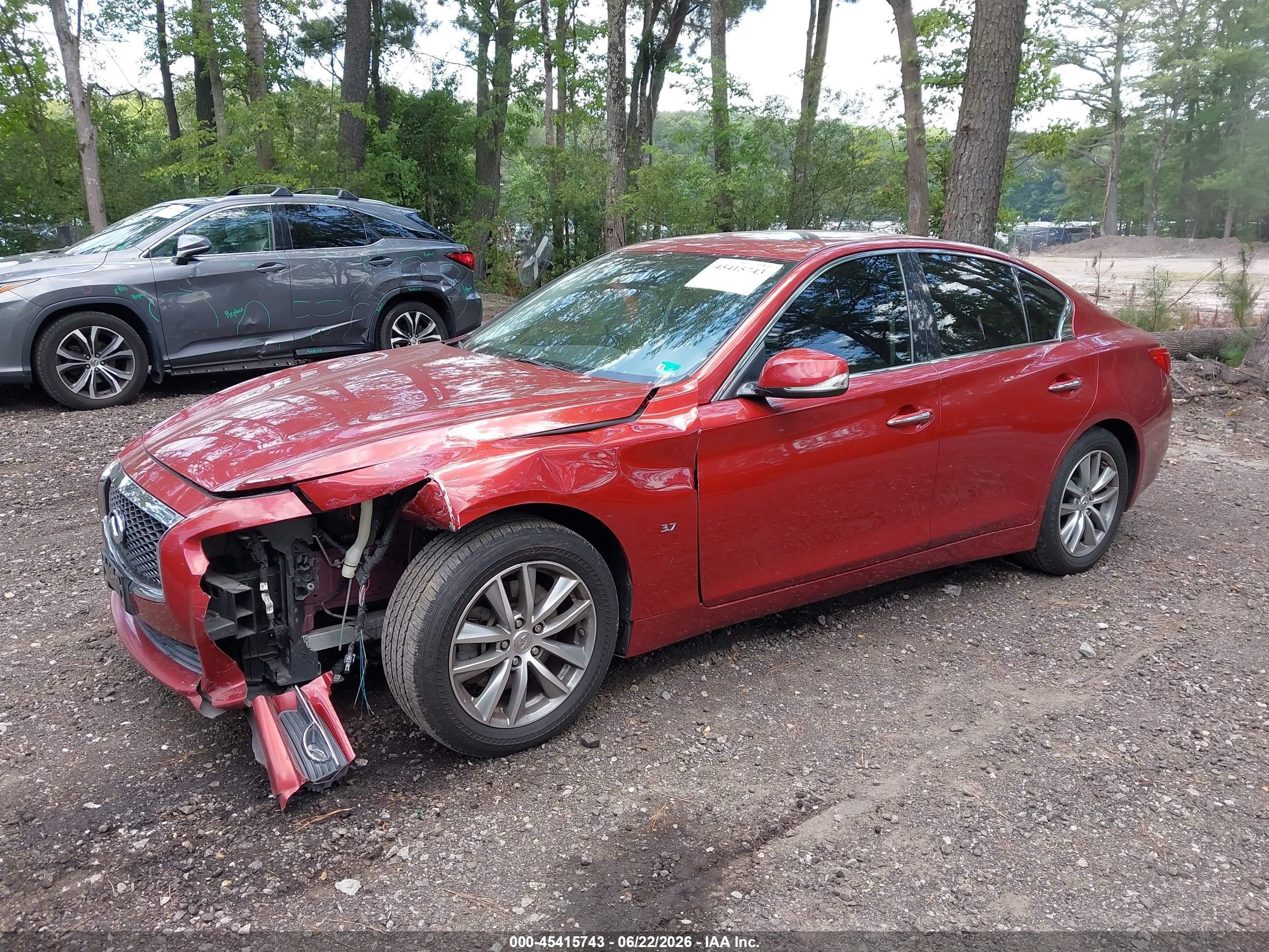 2014 Infiniti Q50   Красный vin: JN1BV7AP5EM683203