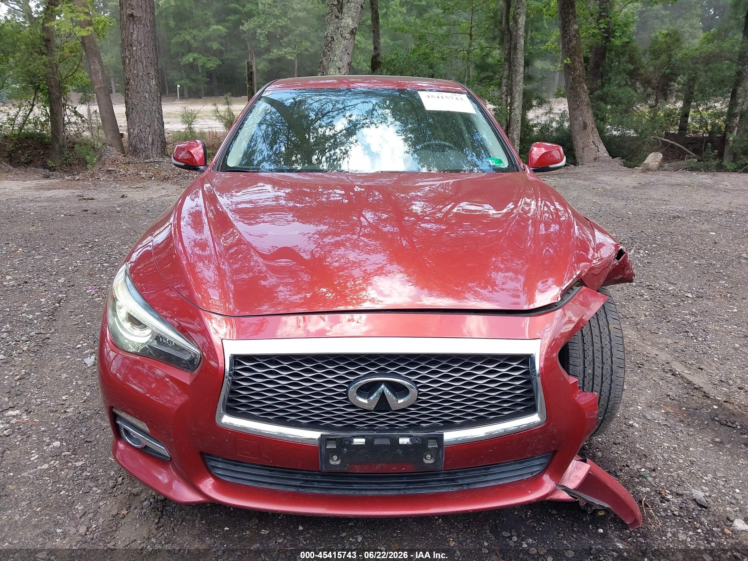 2014 Infiniti Q50   Красный vin: JN1BV7AP5EM683203