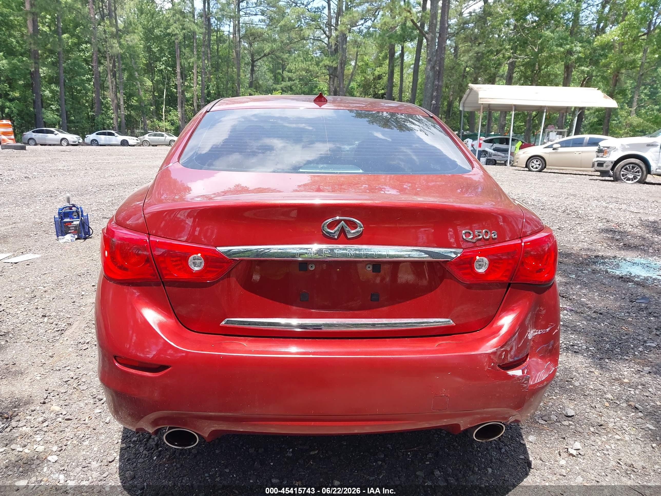 2014 Infiniti Q50   Красный vin: JN1BV7AP5EM683203