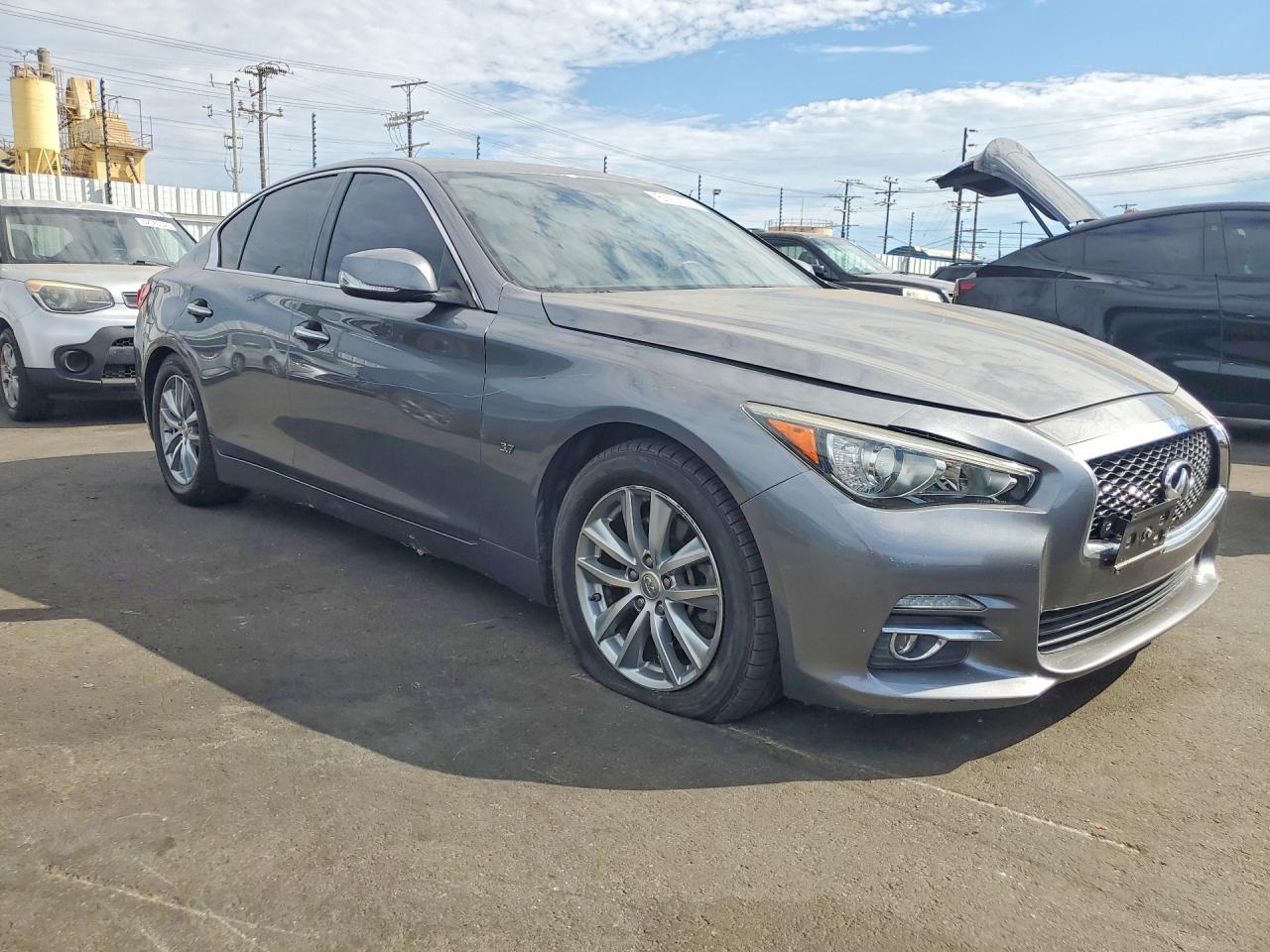 2014 Infiniti Q50 Premium Угольный vin: JN1BV7AP5EM685579