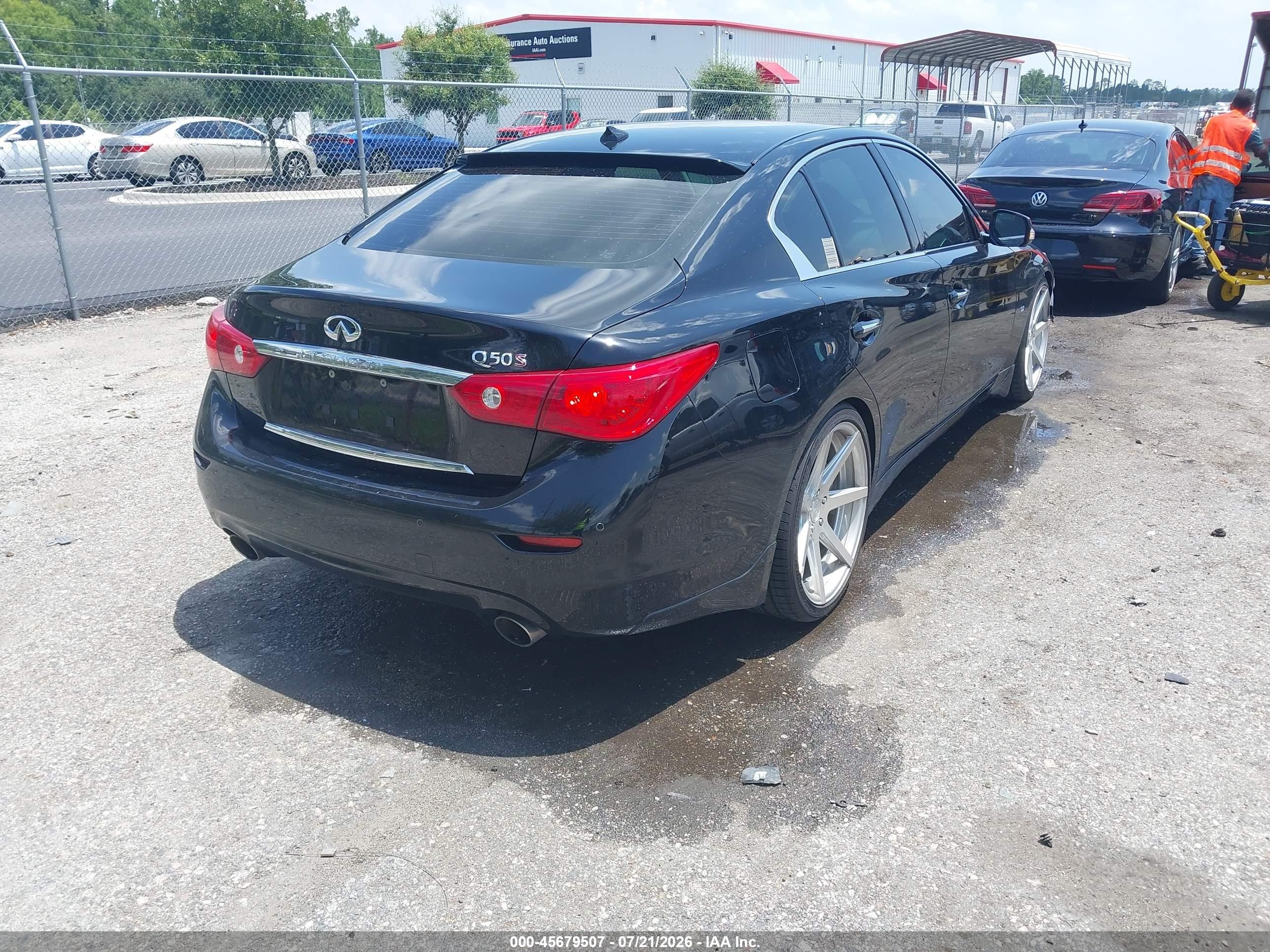 2014 Infiniti Q50 Sport Black vin: JN1BV7AP5EM689907