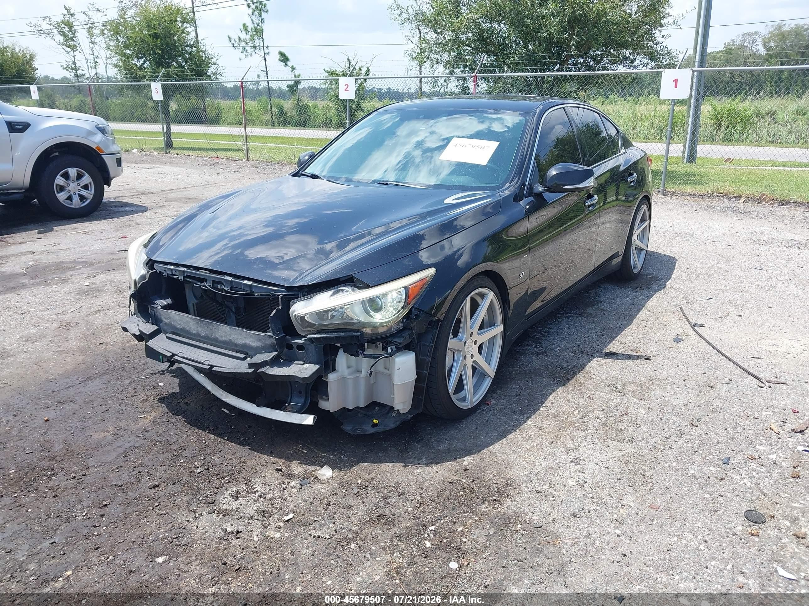 2014 Infiniti Q50 Sport Black vin: JN1BV7AP5EM689907