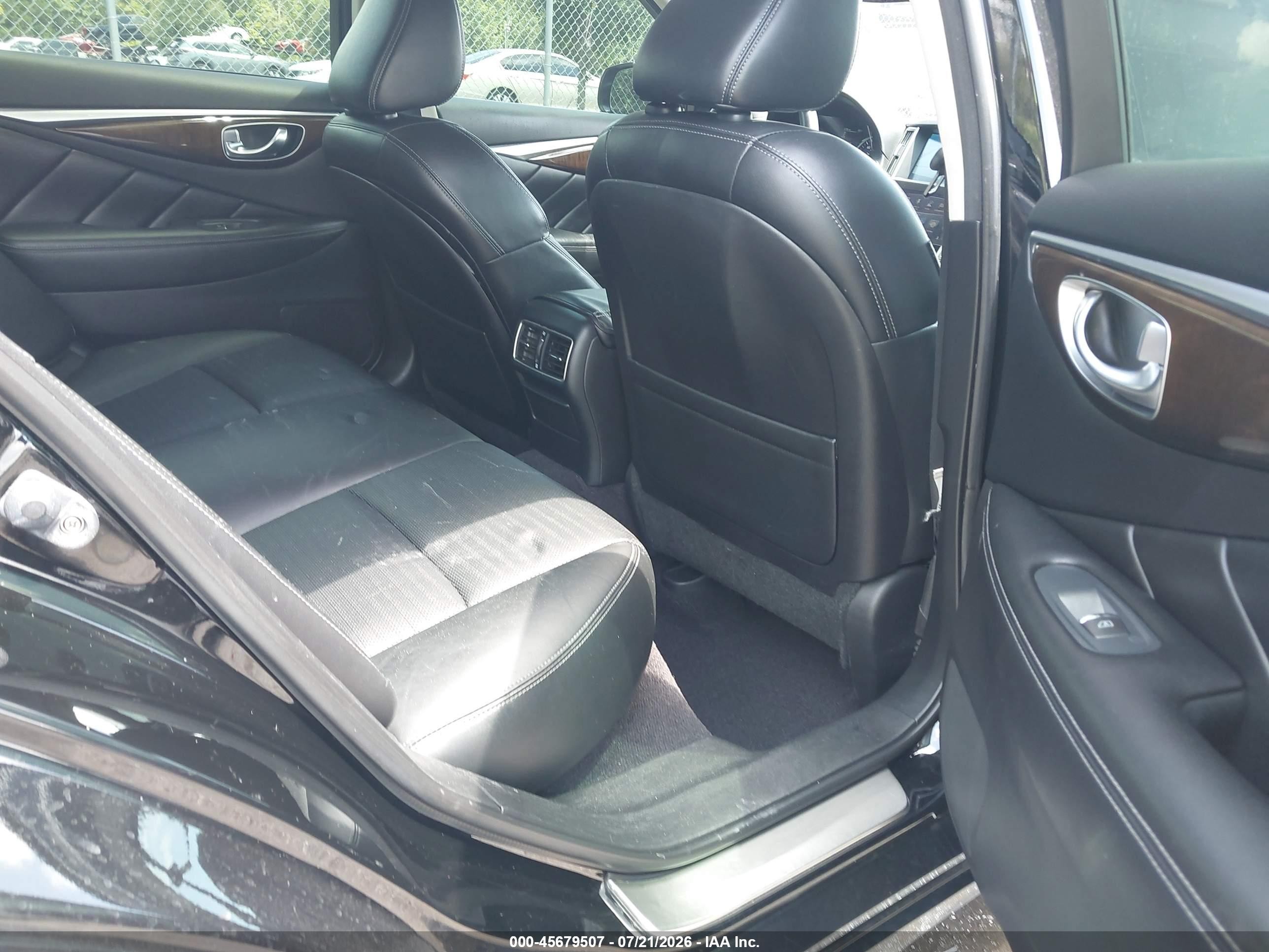 2014 Infiniti Q50 Sport Black vin: JN1BV7AP5EM689907