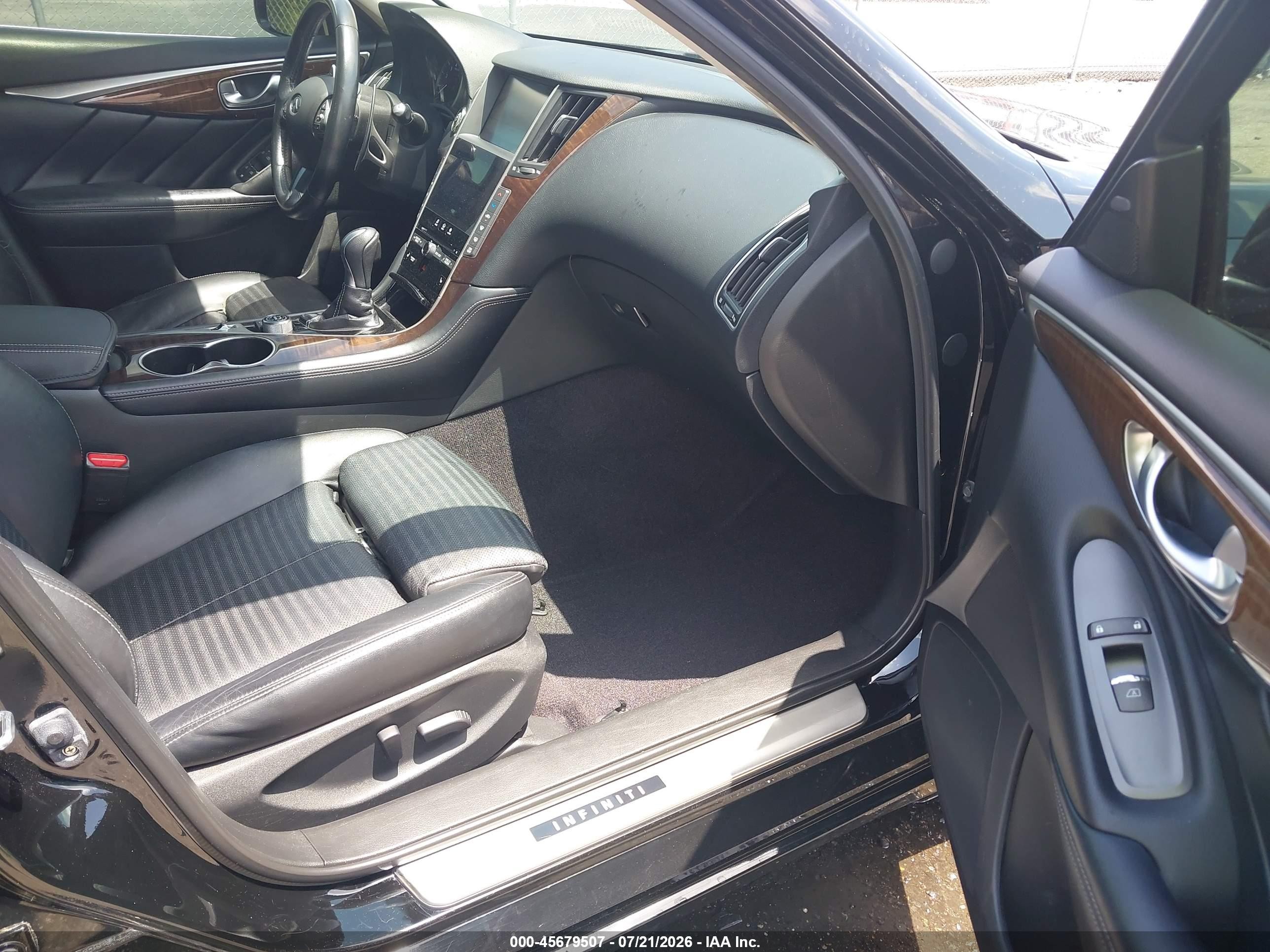 2014 Infiniti Q50 Sport Black vin: JN1BV7AP5EM689907