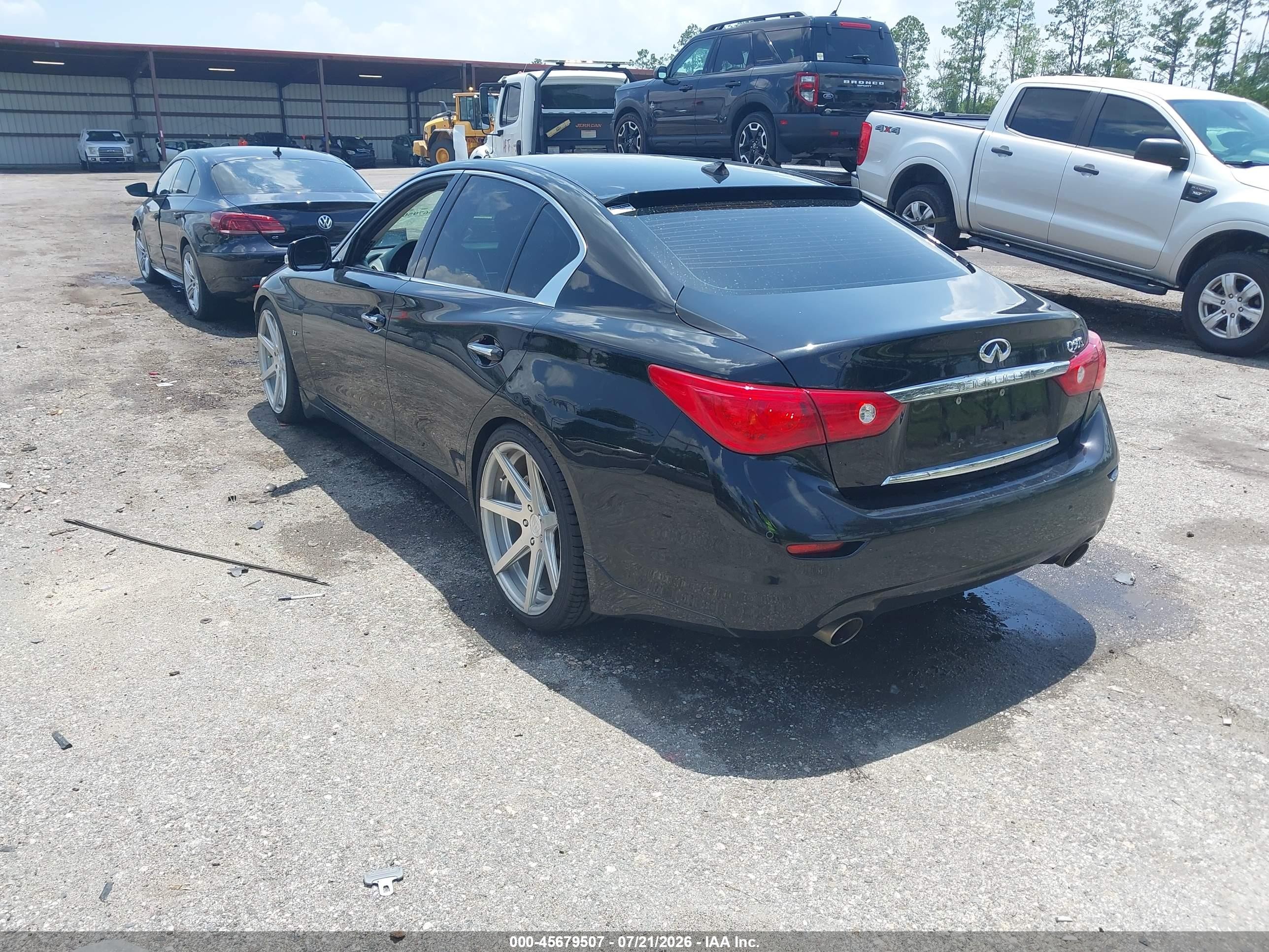 2014 Infiniti Q50 Sport Black vin: JN1BV7AP5EM689907
