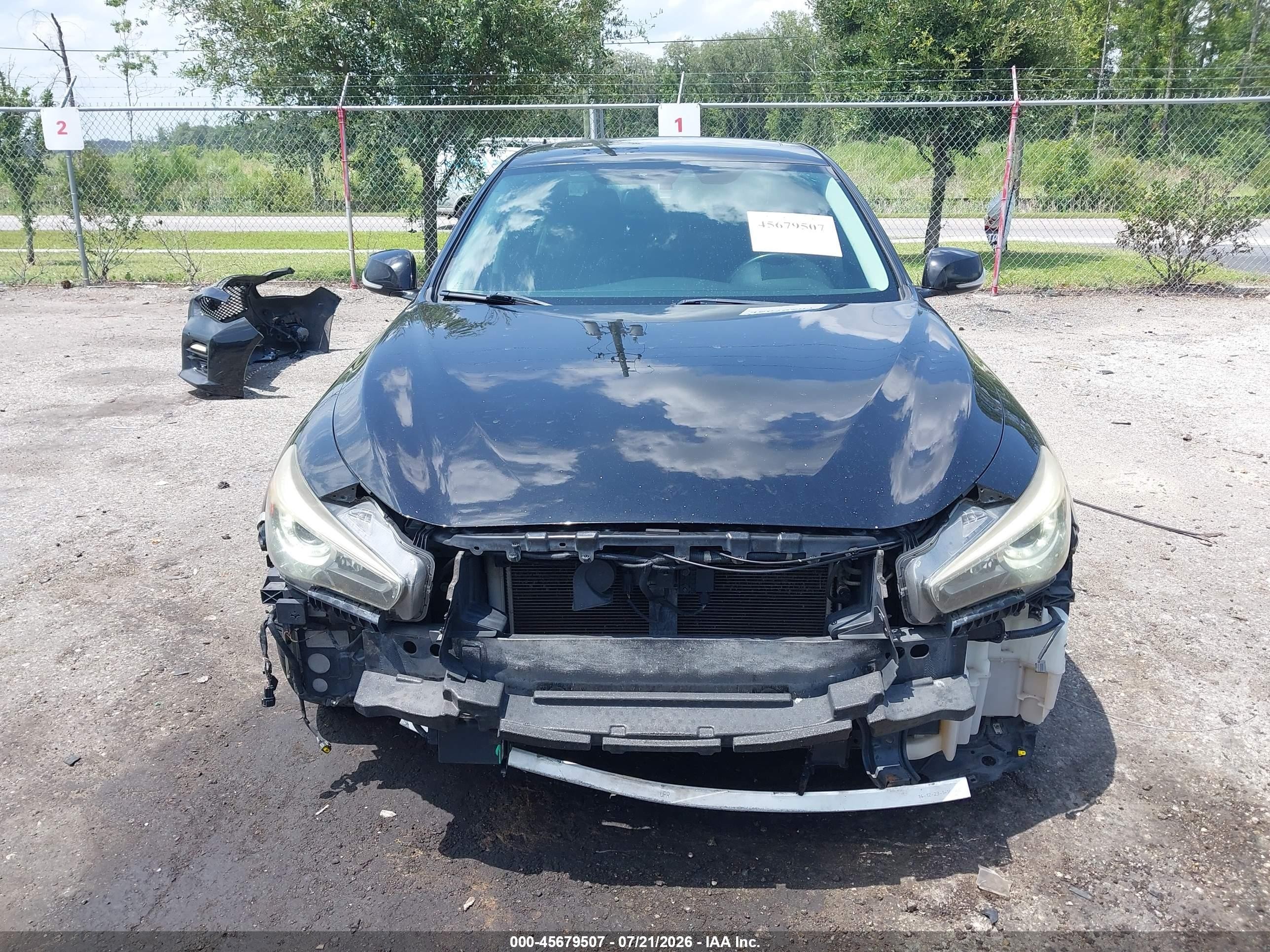 2014 Infiniti Q50 Sport Black vin: JN1BV7AP5EM689907