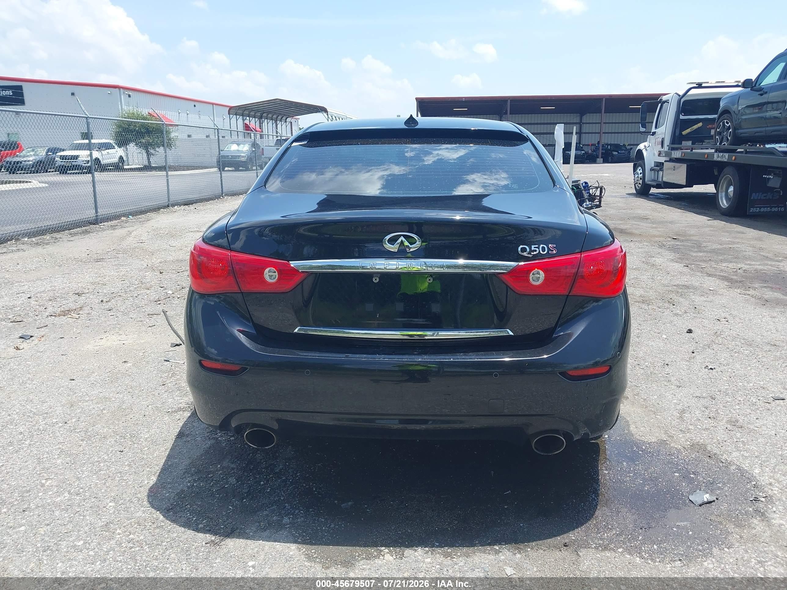 2014 Infiniti Q50 Sport Black vin: JN1BV7AP5EM689907