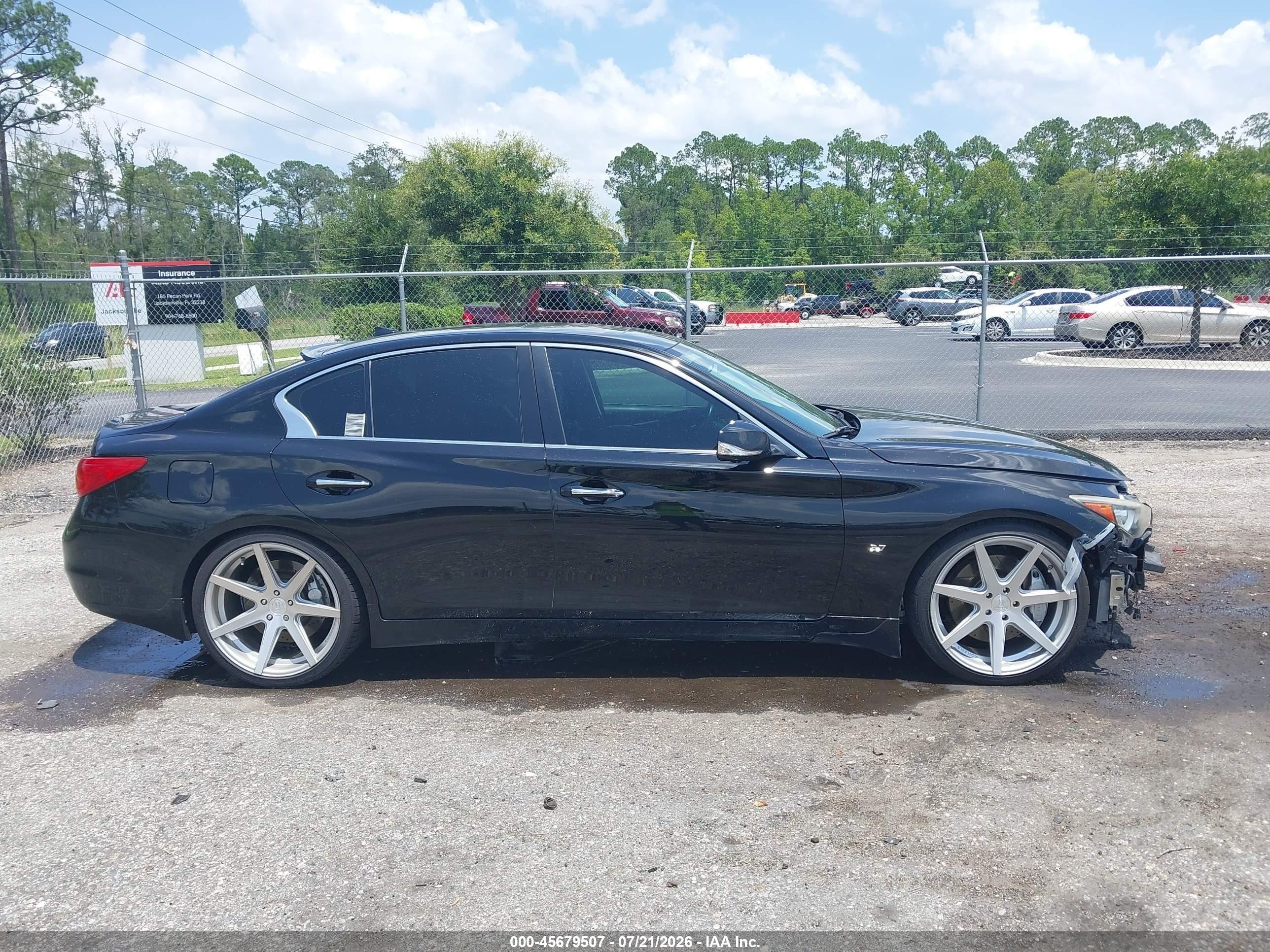 2014 Infiniti Q50 Sport Black vin: JN1BV7AP5EM689907