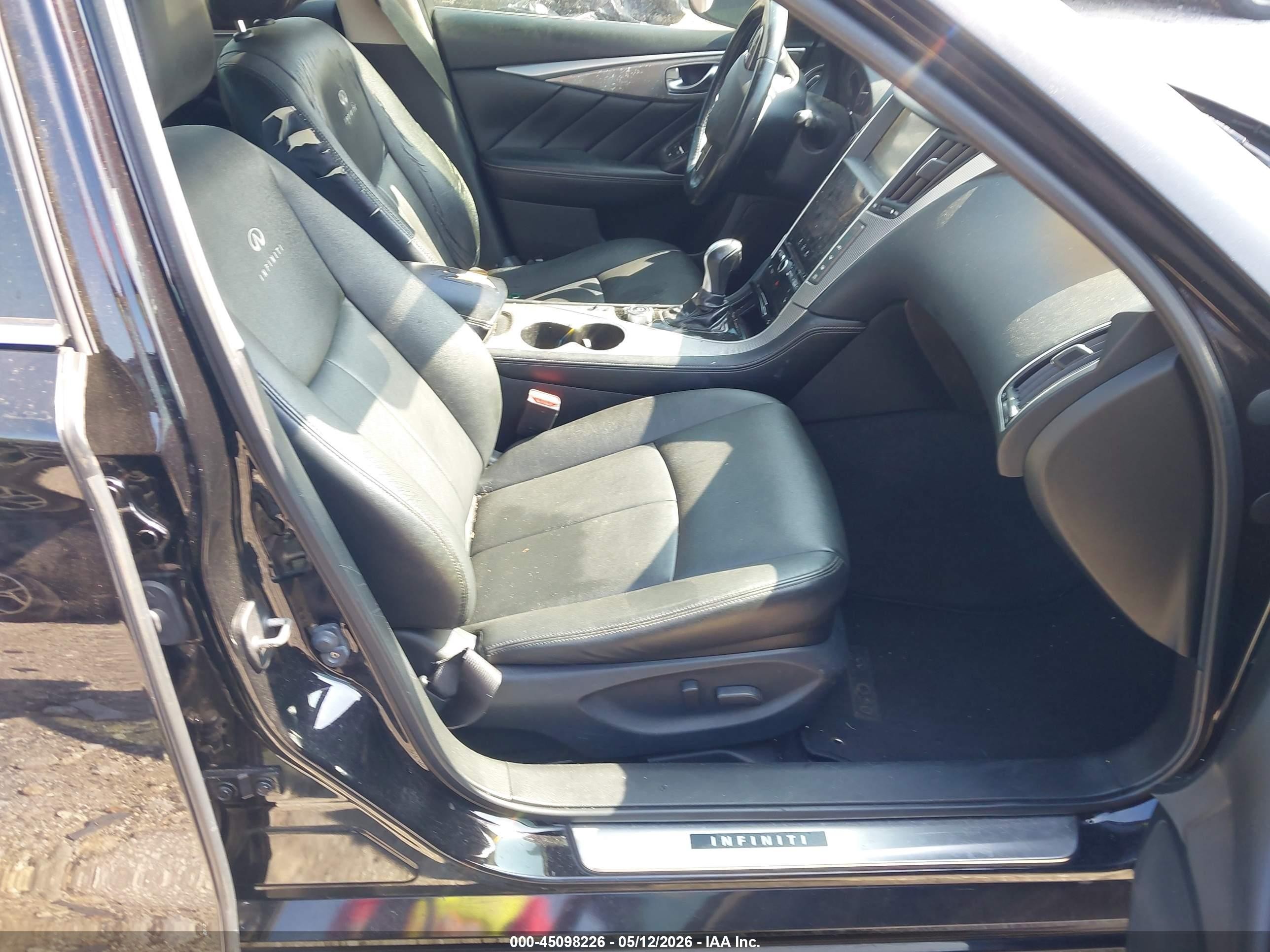 2014 Infiniti Q50 Premium Black vin: JN1BV7AP5EM691205