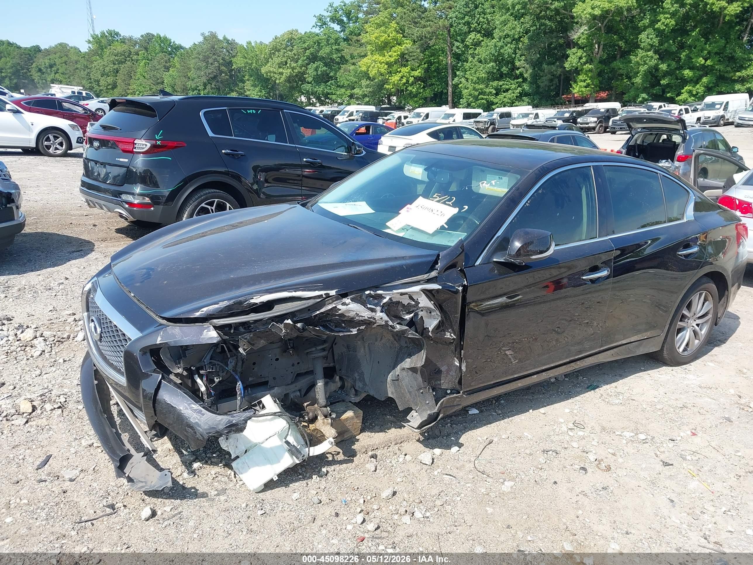 2014 Infiniti Q50 Premium Black vin: JN1BV7AP5EM691205