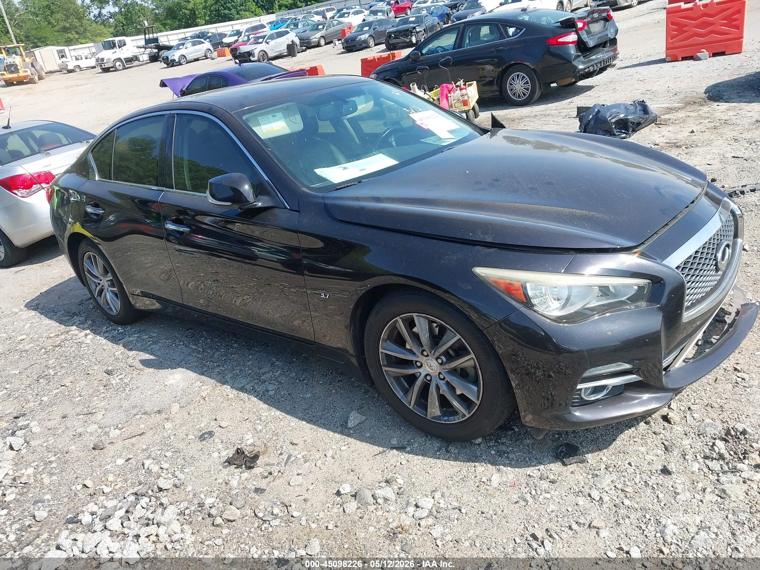 2014 Infiniti Q50 Premium Black vin: JN1BV7AP5EM691205