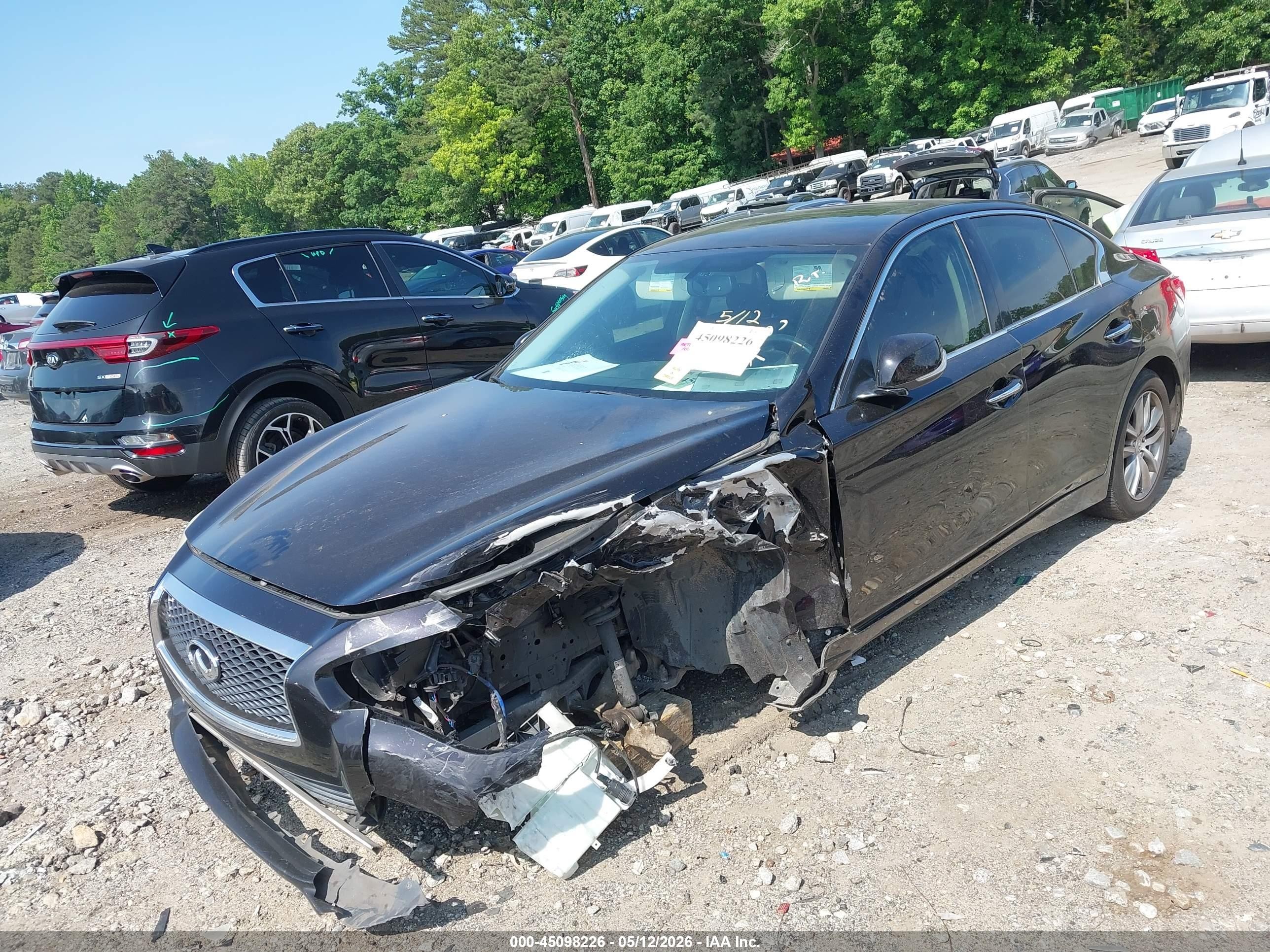 2014 Infiniti Q50 Premium Black vin: JN1BV7AP5EM691205