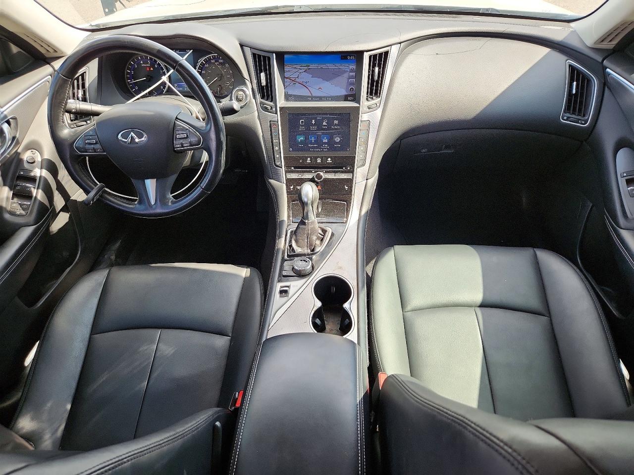 2015 Infiniti Q50 Premium White vin: JN1BV7AP5FM331496