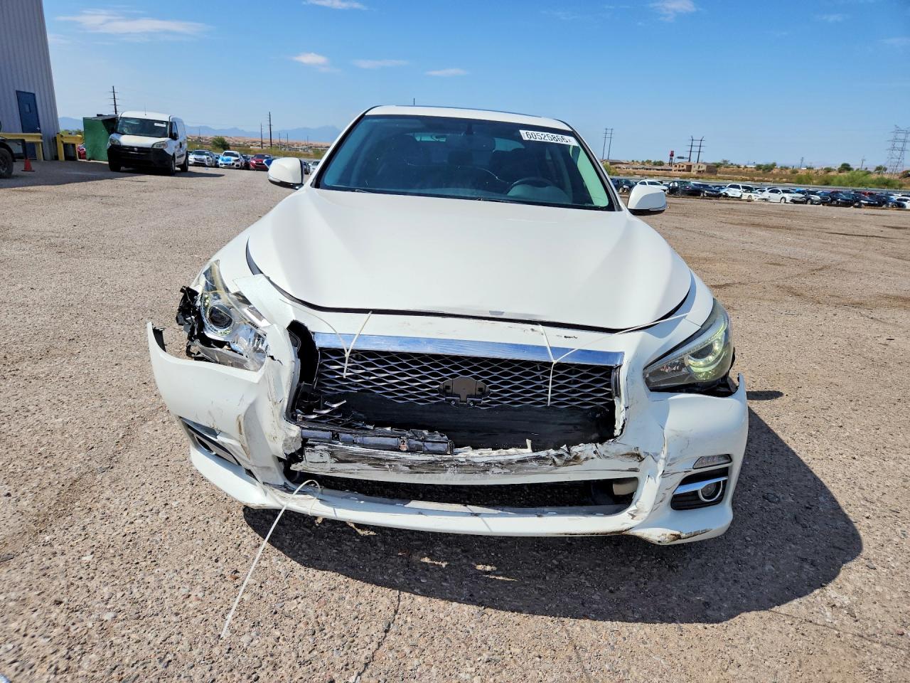 2015 Infiniti Q50 Premium White vin: JN1BV7AP5FM331496