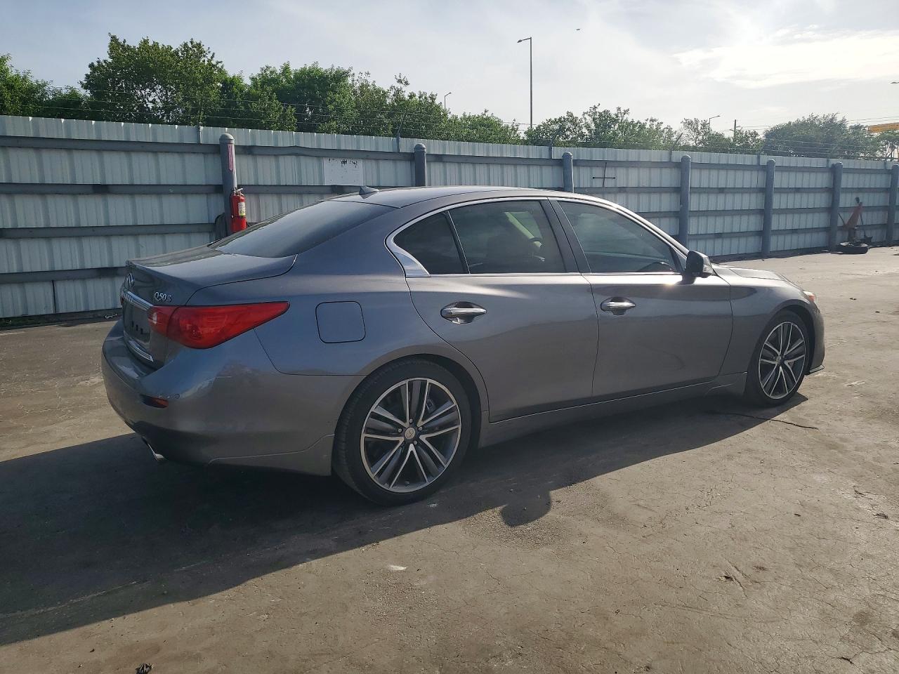 2015 Infiniti Q50 Sport Серый vin: JN1BV7AP5FM332860