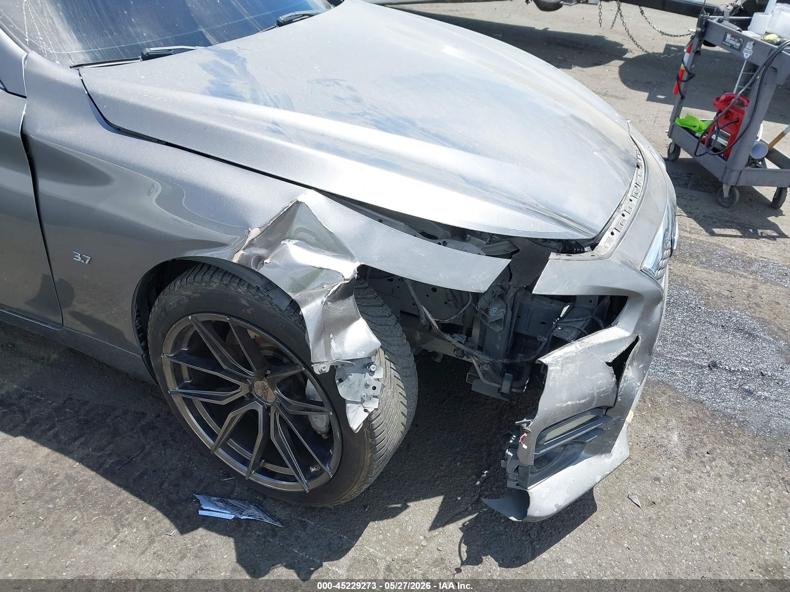 2015 Infiniti Q50 Sport Серый vin: JN1BV7AP5FM333524
