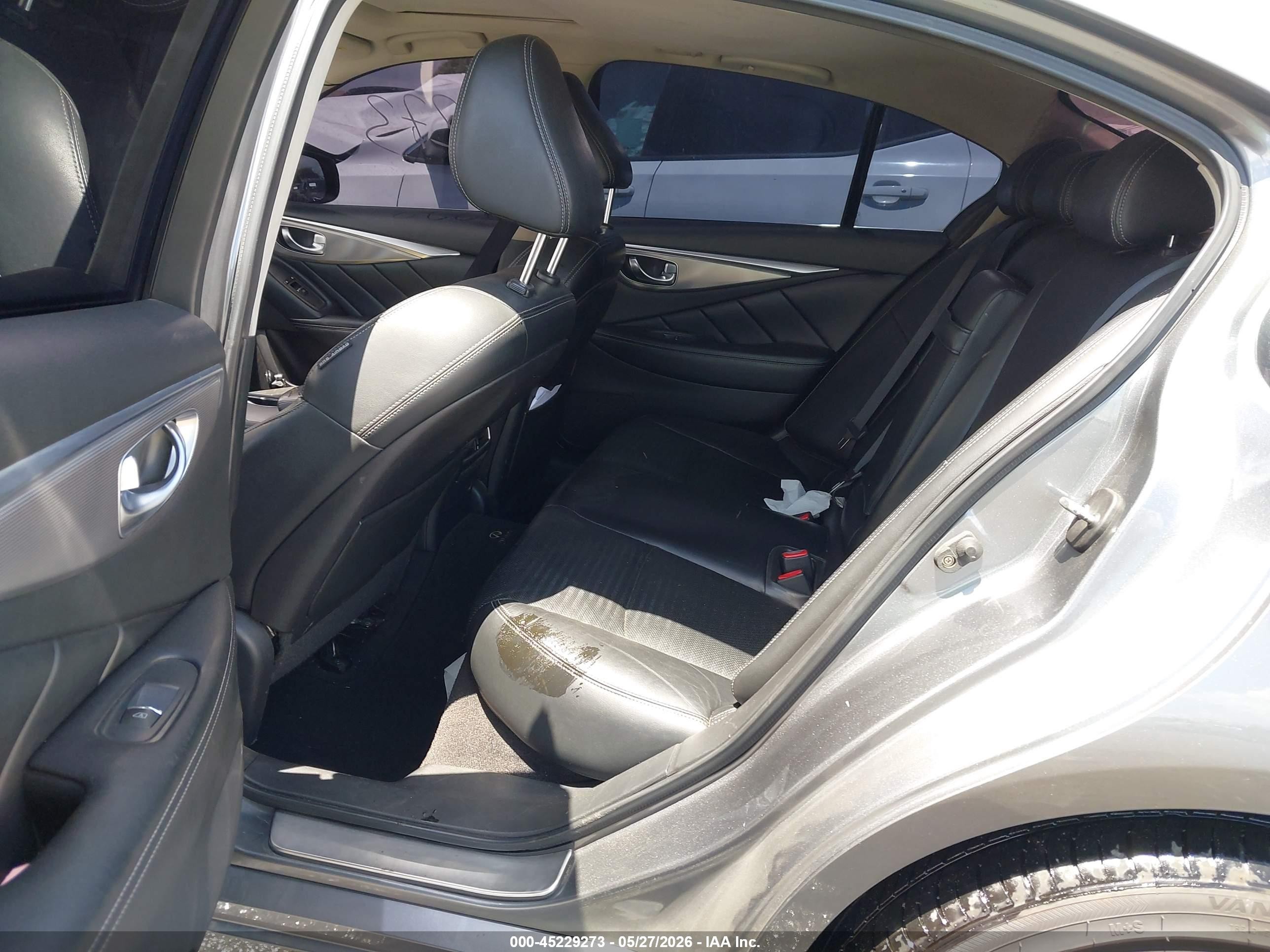 2015 Infiniti Q50 Sport Серый vin: JN1BV7AP5FM333524