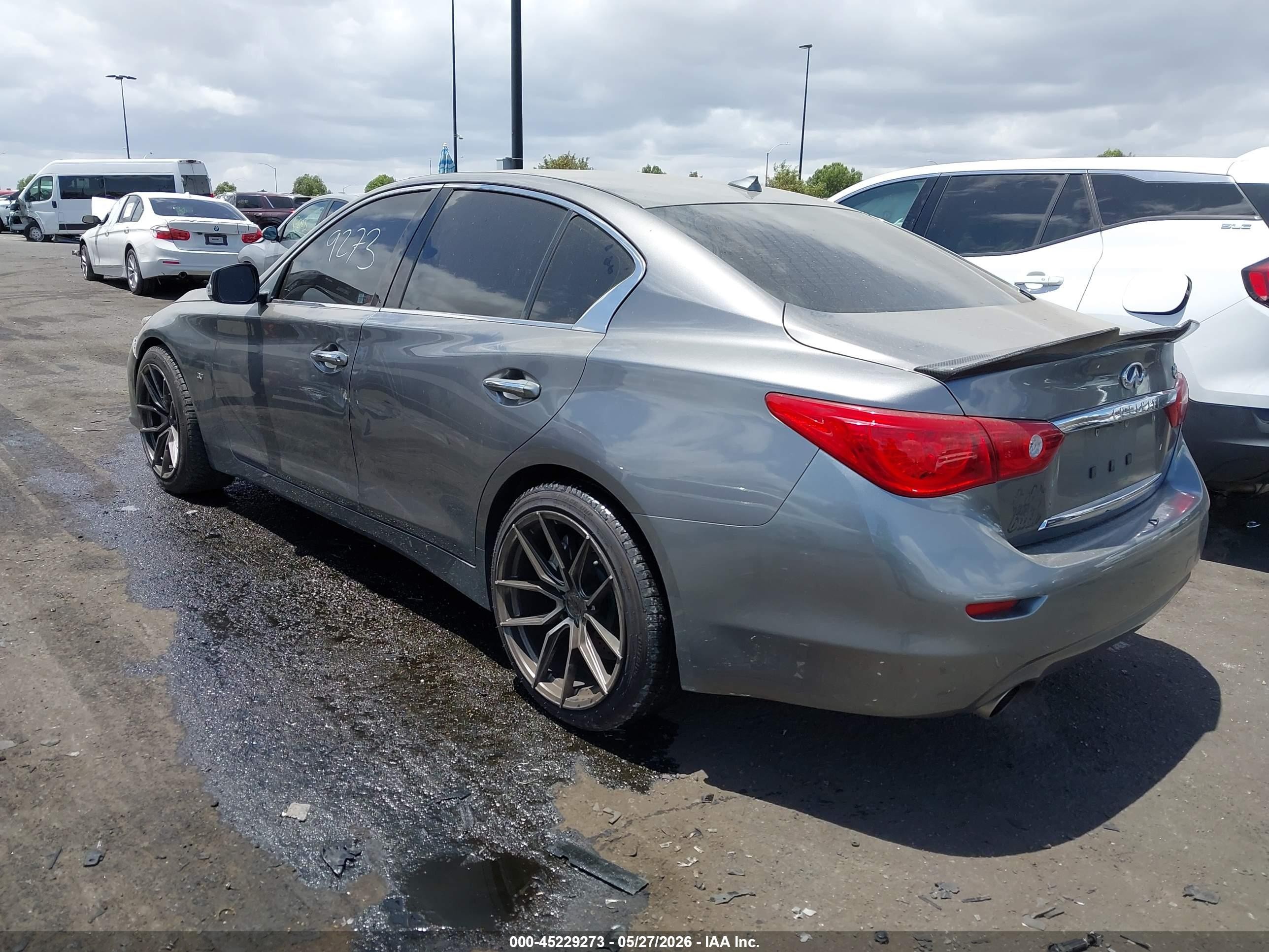 2015 Infiniti Q50 Sport Серый vin: JN1BV7AP5FM333524