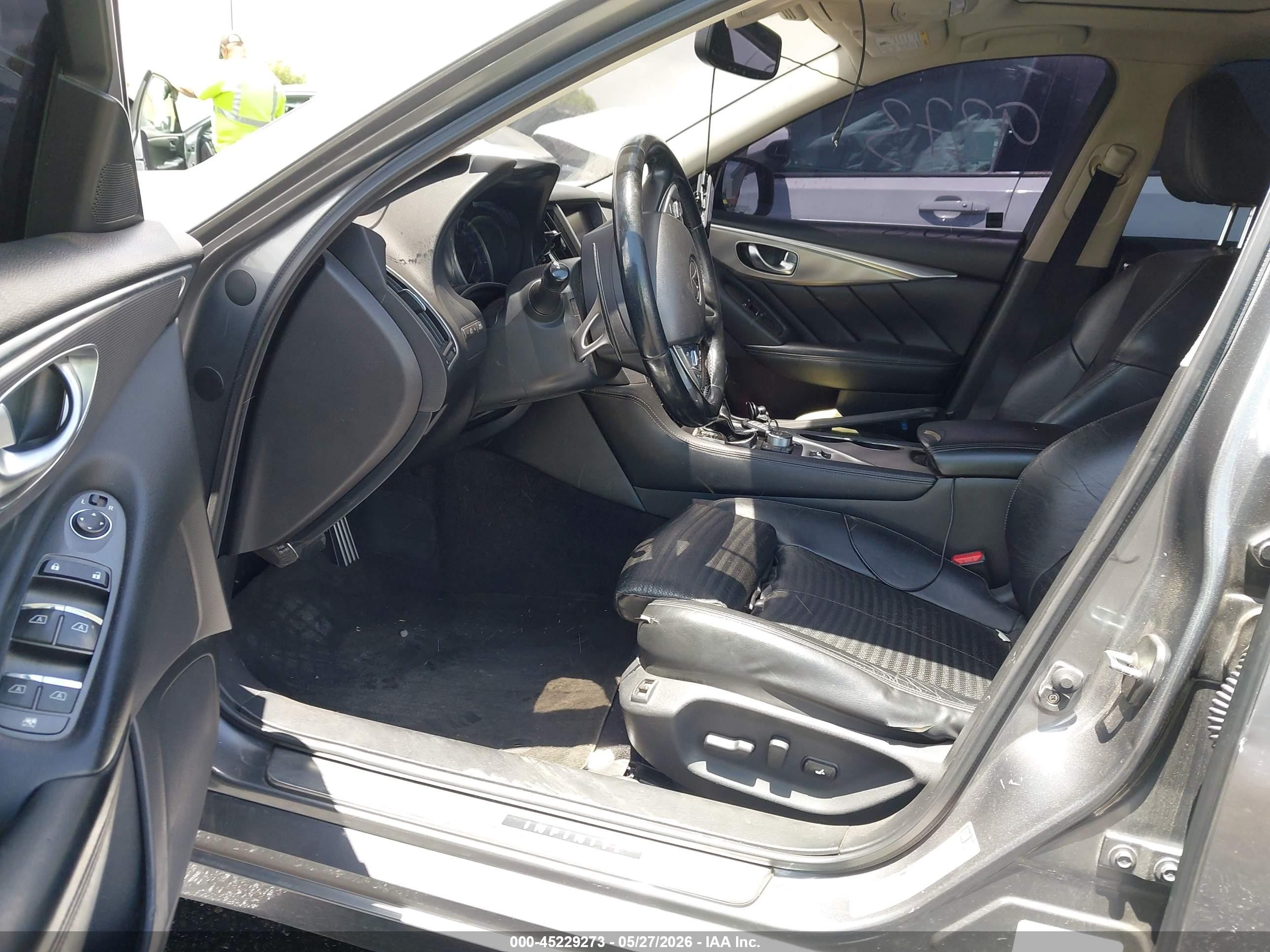 2015 Infiniti Q50 Sport Серый vin: JN1BV7AP5FM333524