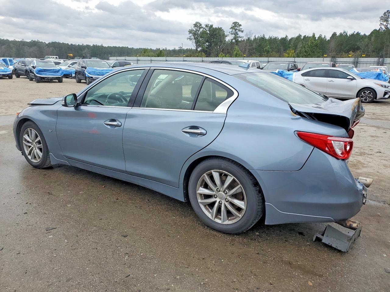 2015 Infiniti Q50 Premium Blue vin: JN1BV7AP5FM335466