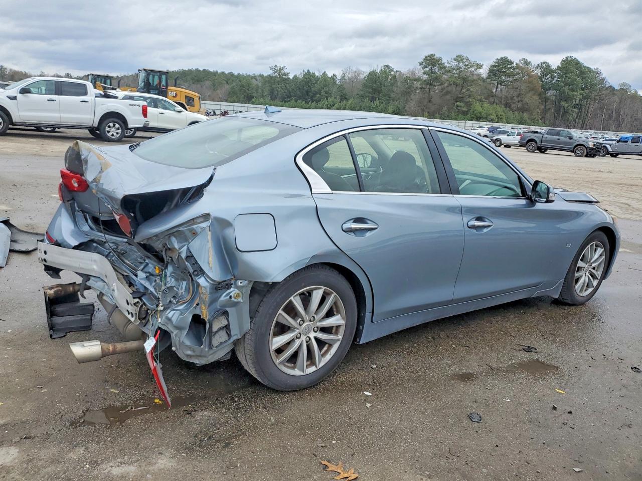 2015 Infiniti Q50 Premium Blue vin: JN1BV7AP5FM335466
