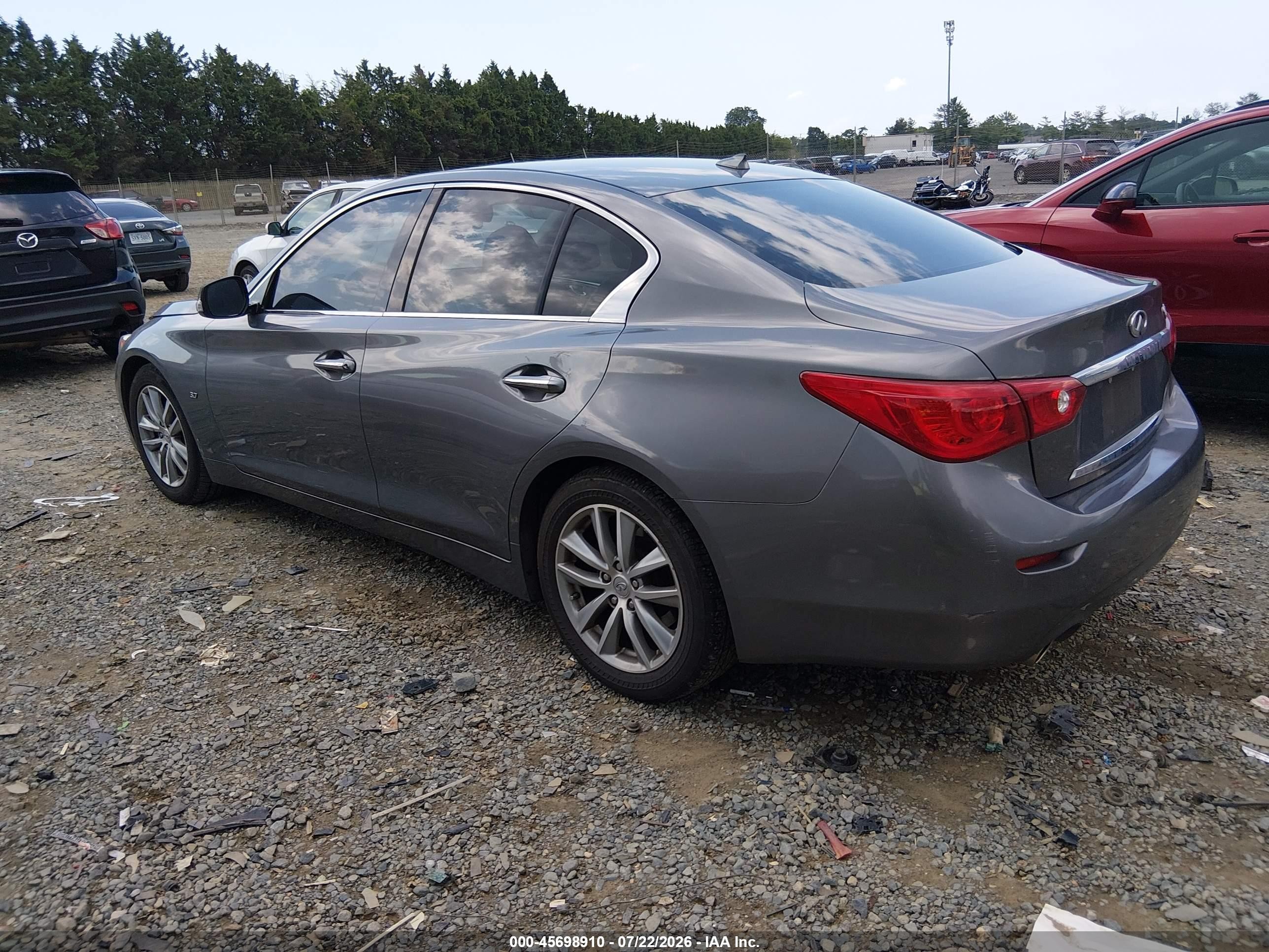 2015 Infiniti Q50 Premium Серый vin: JN1BV7AP5FM338061