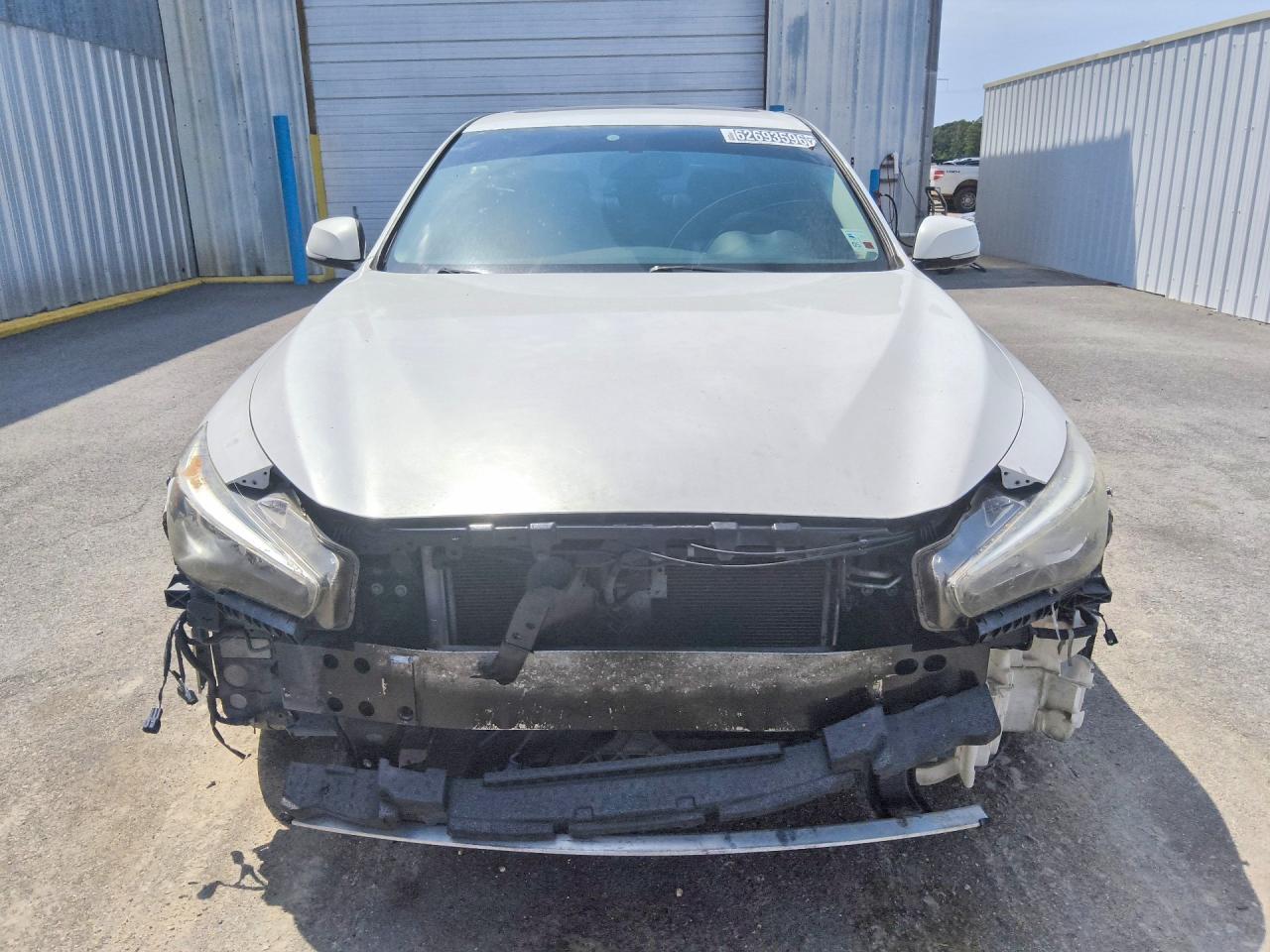 2015 Infiniti Q50 Sport White vin: JN1BV7AP5FM340232
