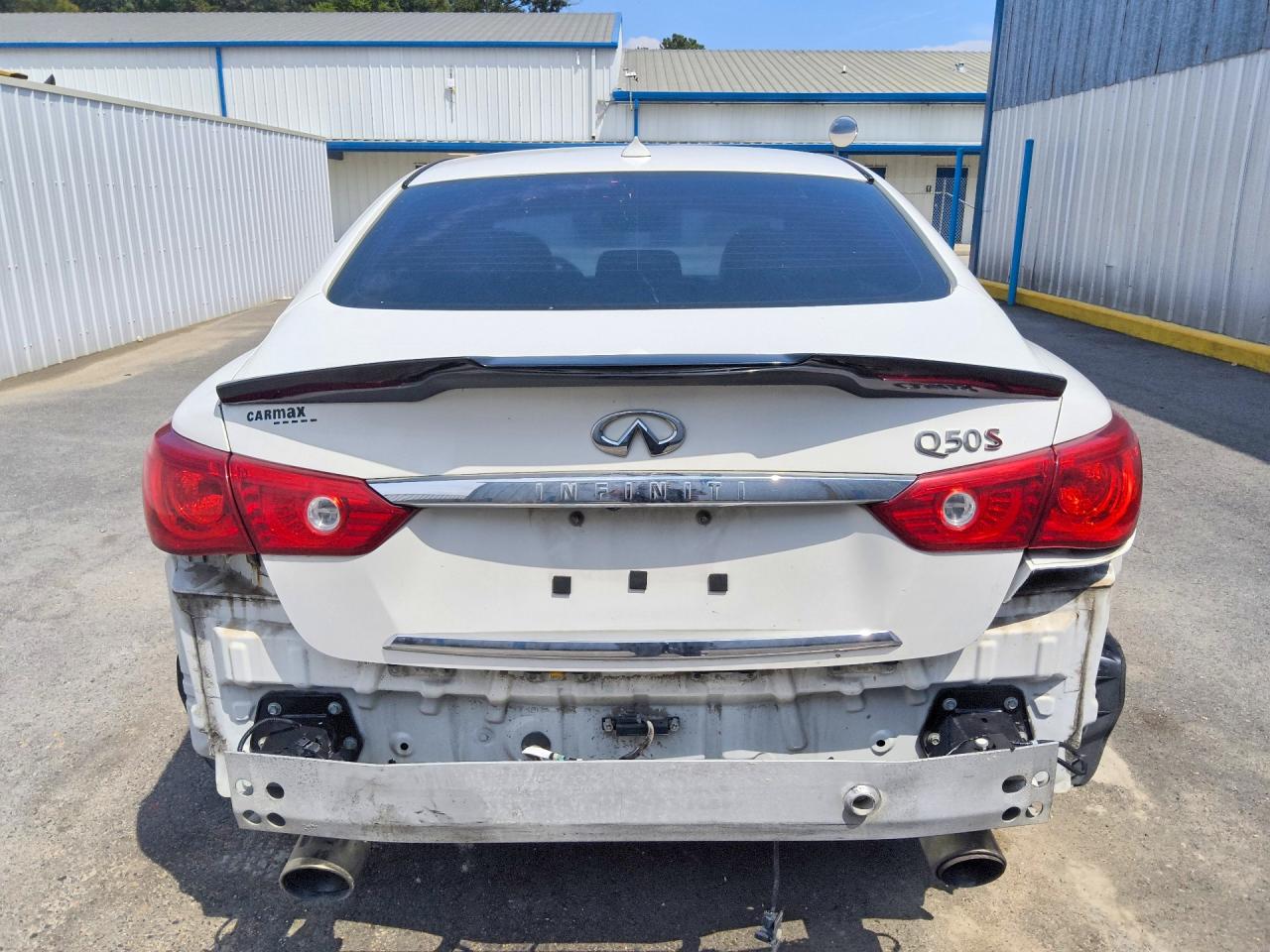 2015 Infiniti Q50 Sport White vin: JN1BV7AP5FM340232