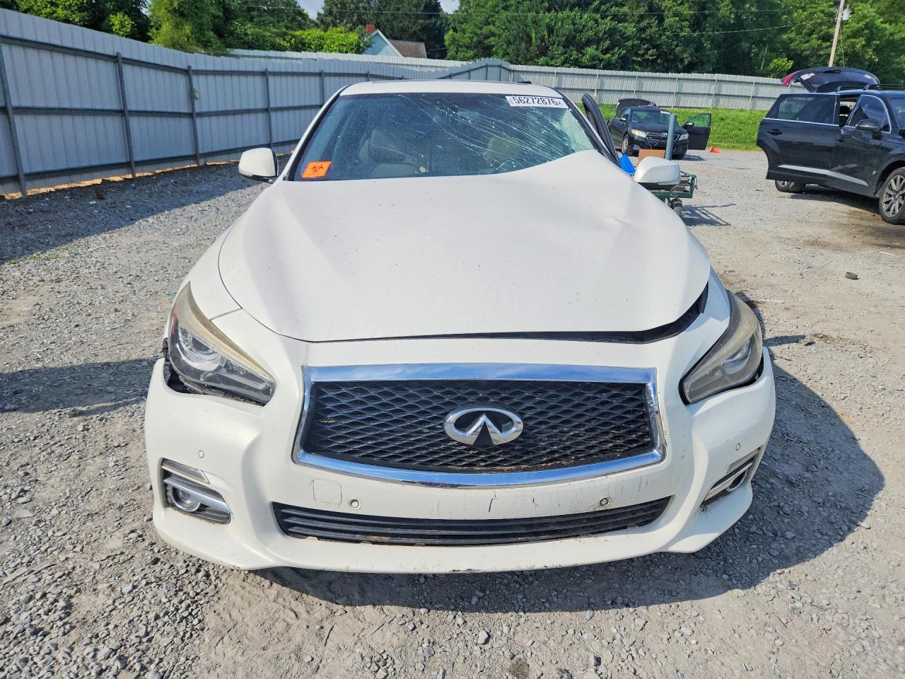 2015 Infiniti Q50 Premium White vin: JN1BV7AP5FM346497