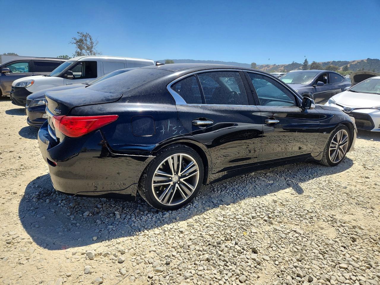 2015 Infiniti Q50 Sport Black vin: JN1BV7AP5FM347360