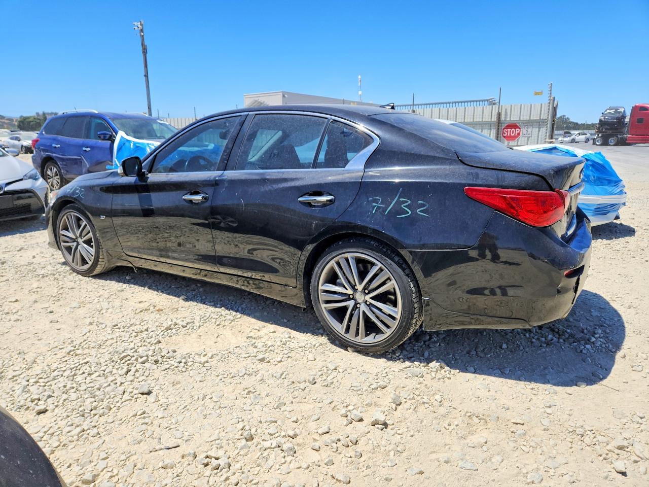 2015 Infiniti Q50 Sport Black vin: JN1BV7AP5FM347360