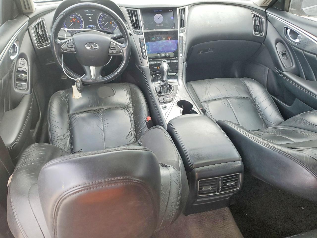 2015 Infiniti Q50 Base Black vin: JN1BV7AP5FM353868