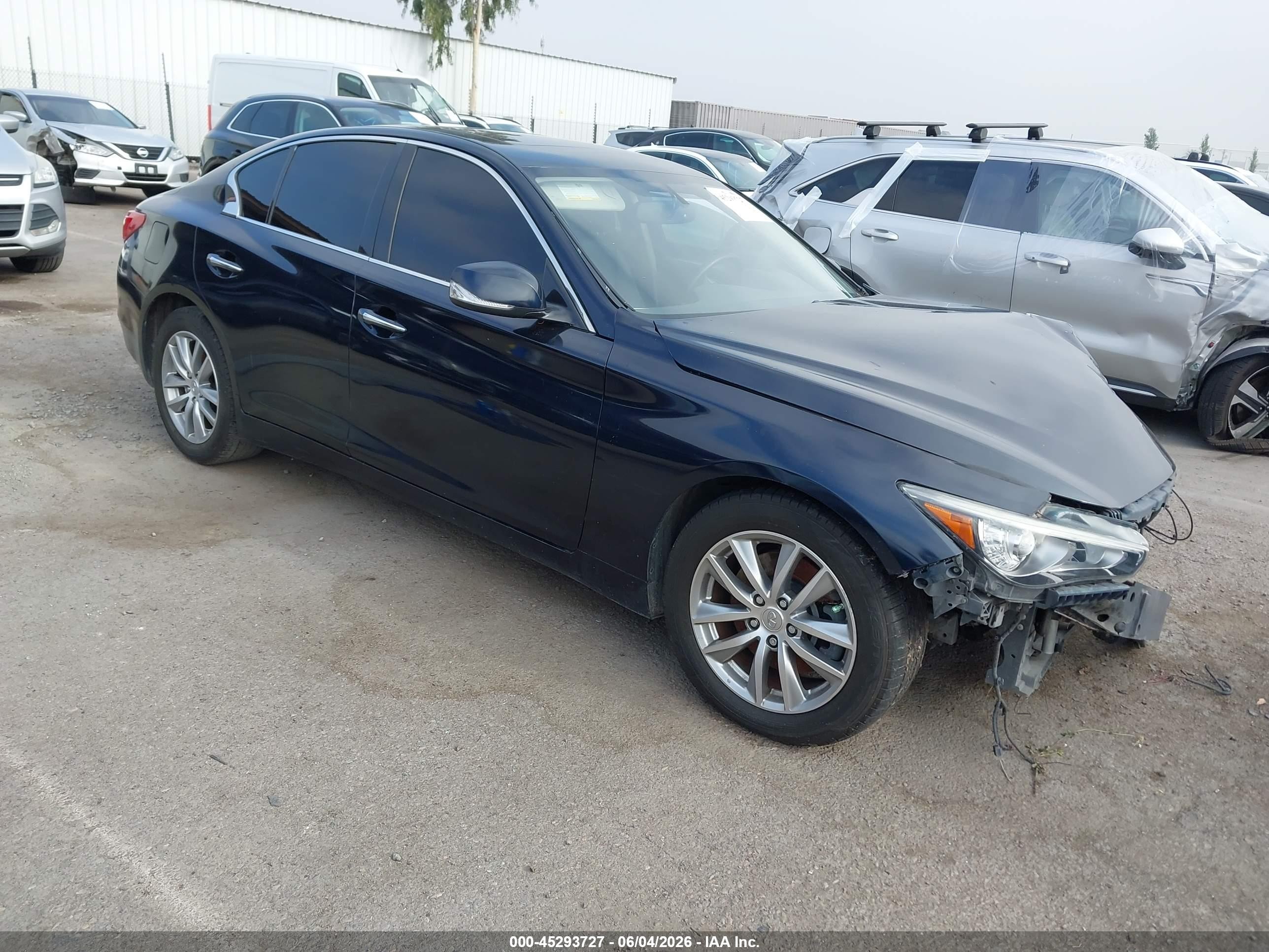 2015 Infiniti Q50 Premium Dark Blue vin: JN1BV7AP5FM354695
