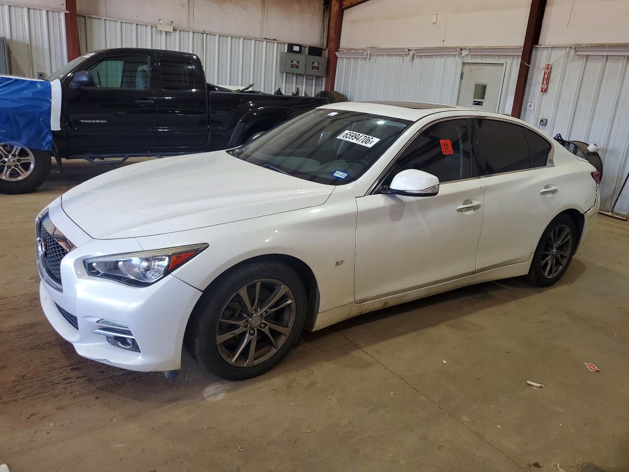 2015 Infiniti Q50 Base White vin: JN1BV7AP5FM356219