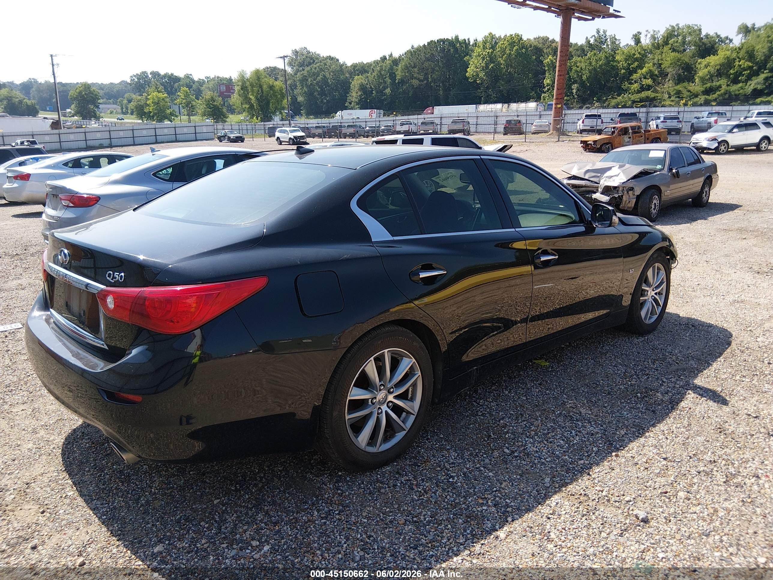 2014 Infiniti Q50 Premium Black vin: JN1BV7AP6EM676566