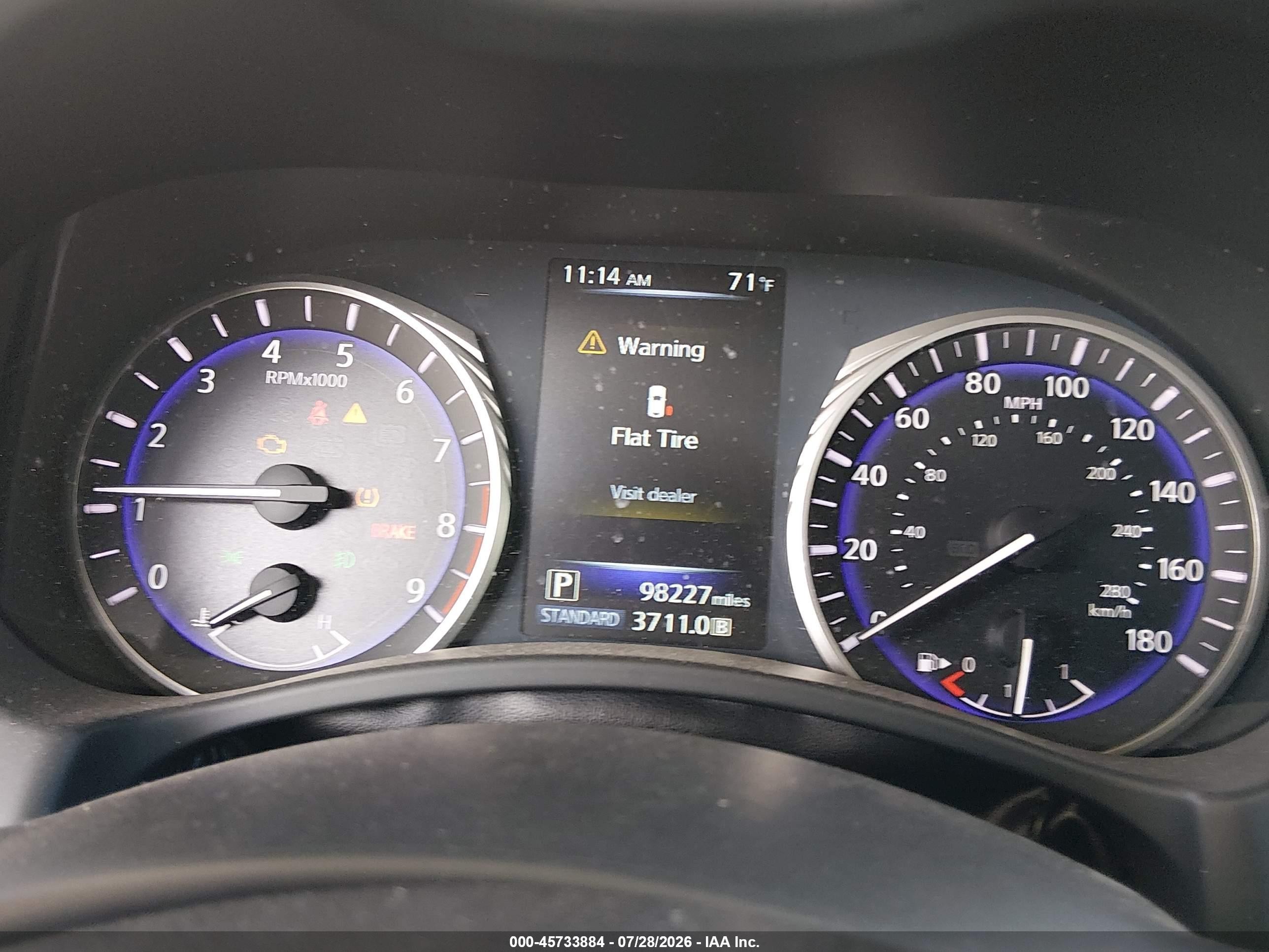 2014 Infiniti Q50 Sport Серый vin: JN1BV7AP6EM676860