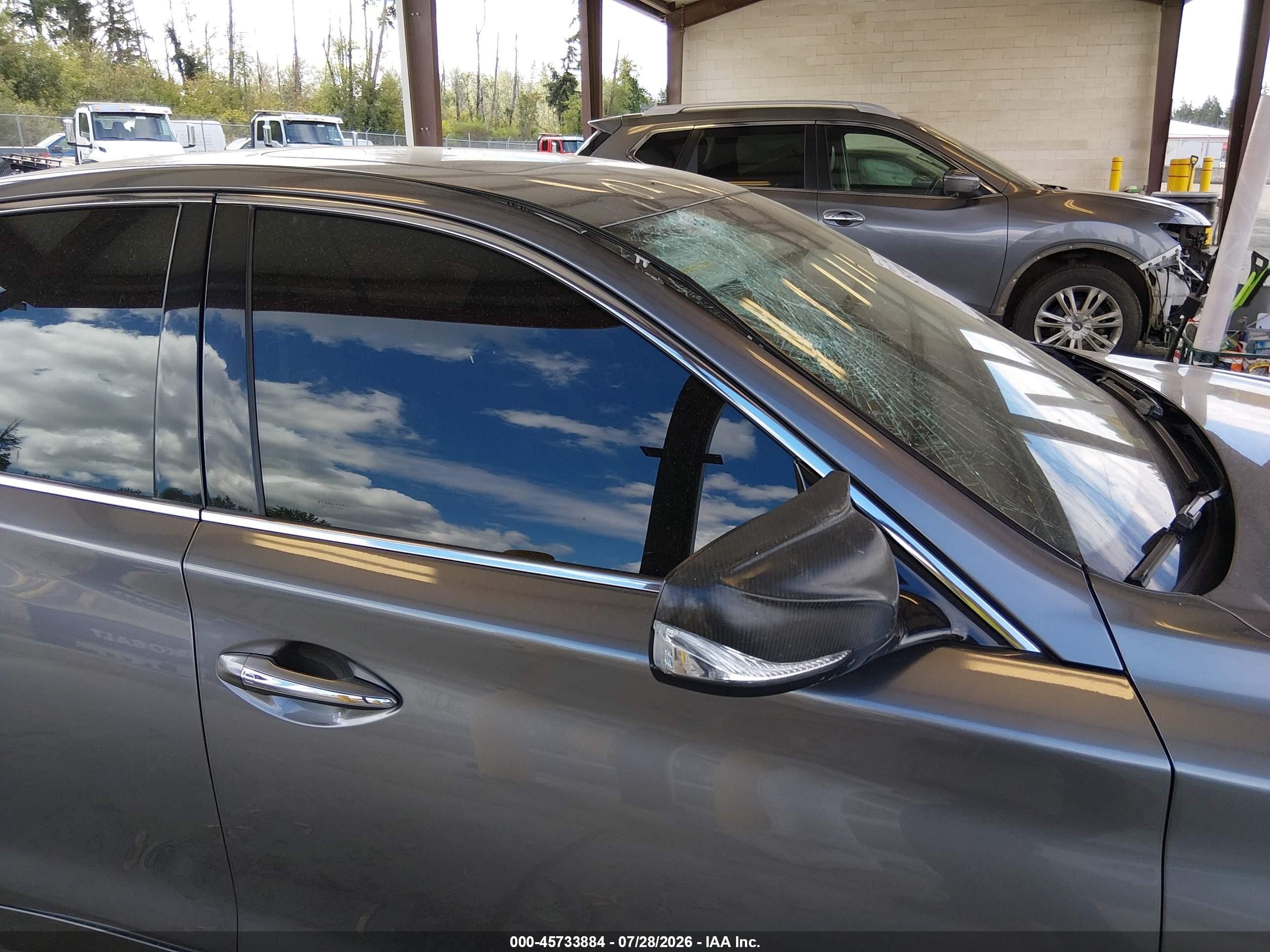 2014 Infiniti Q50 Sport Серый vin: JN1BV7AP6EM676860