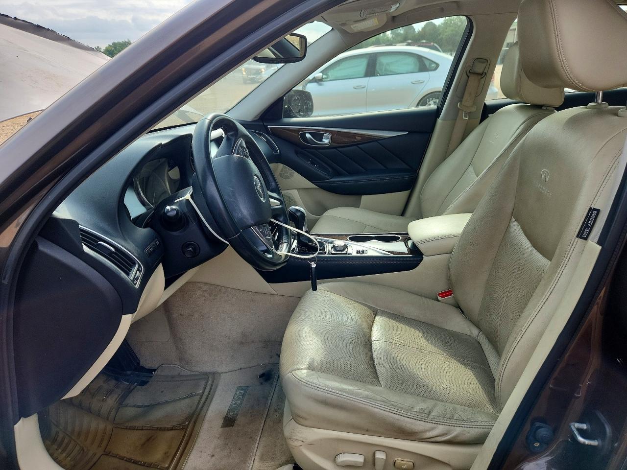2014 Infiniti Q50 Premium Brown vin: JN1BV7AP6EM682481