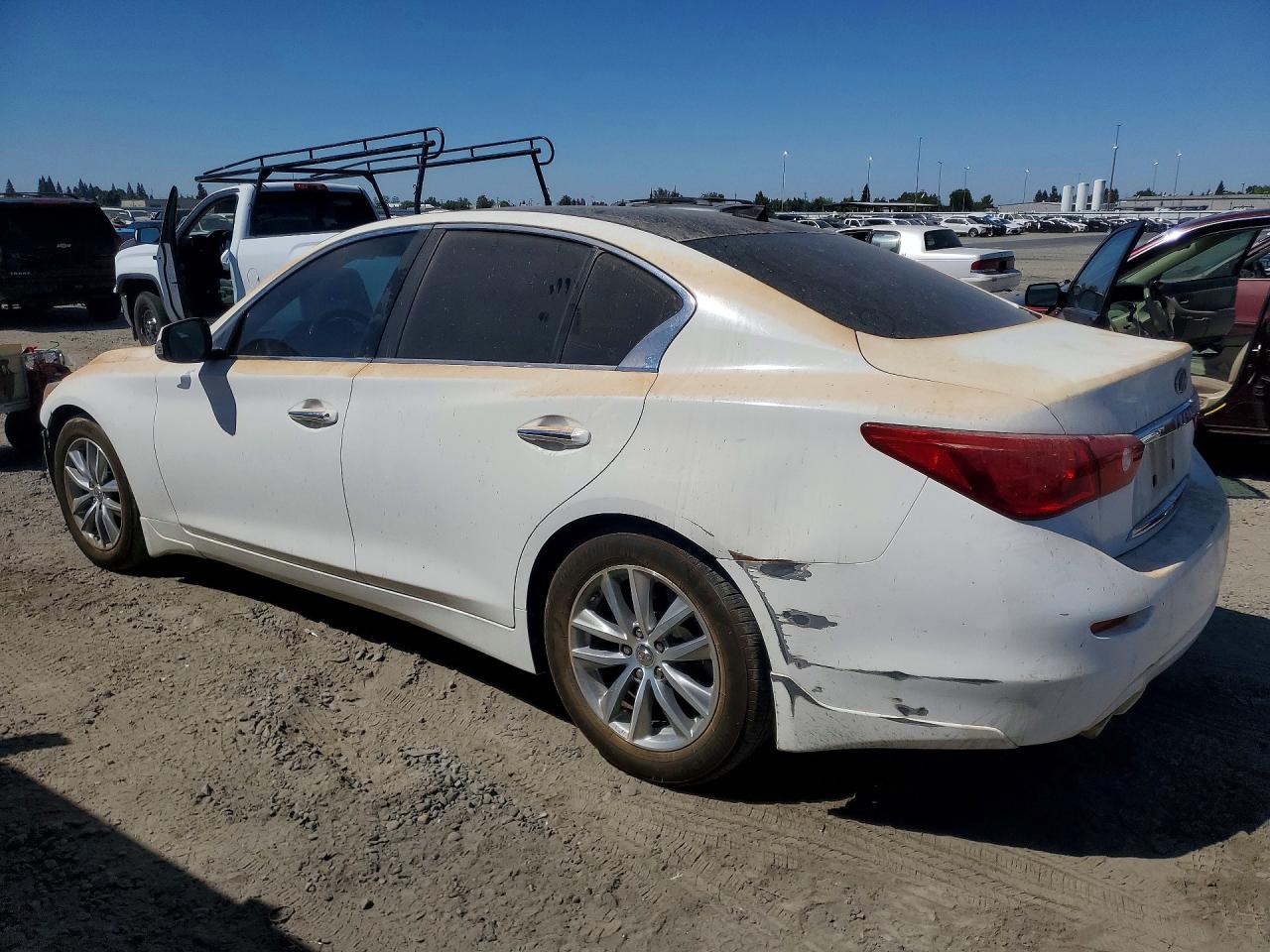 2014 Infiniti Q50 Premium White vin: JN1BV7AP6EM682545