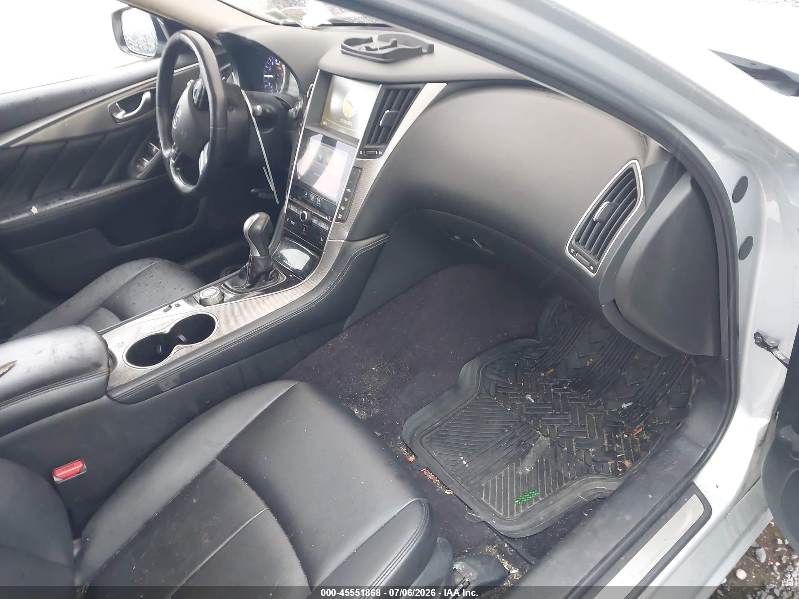 2014 Infiniti Q50 Premium Silver vin: JN1BV7AP6EM685378