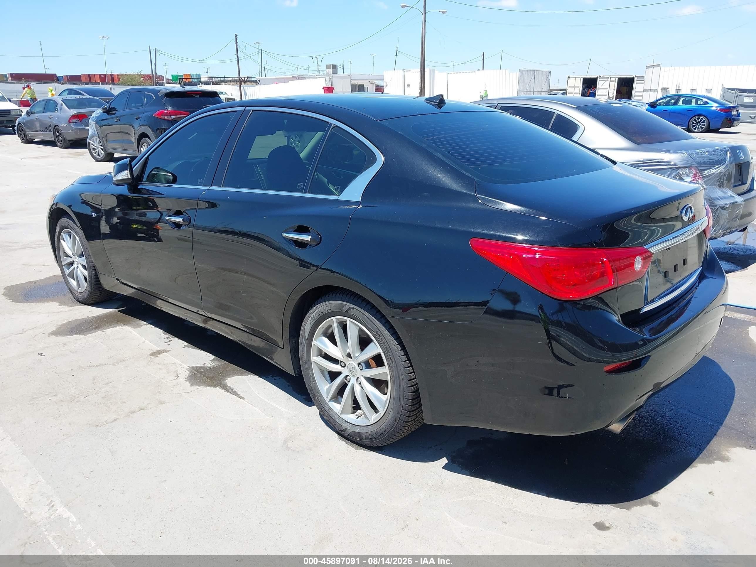 2015 Infiniti Q50 Premium/sport Black vin: JN1BV7AP6FM334312