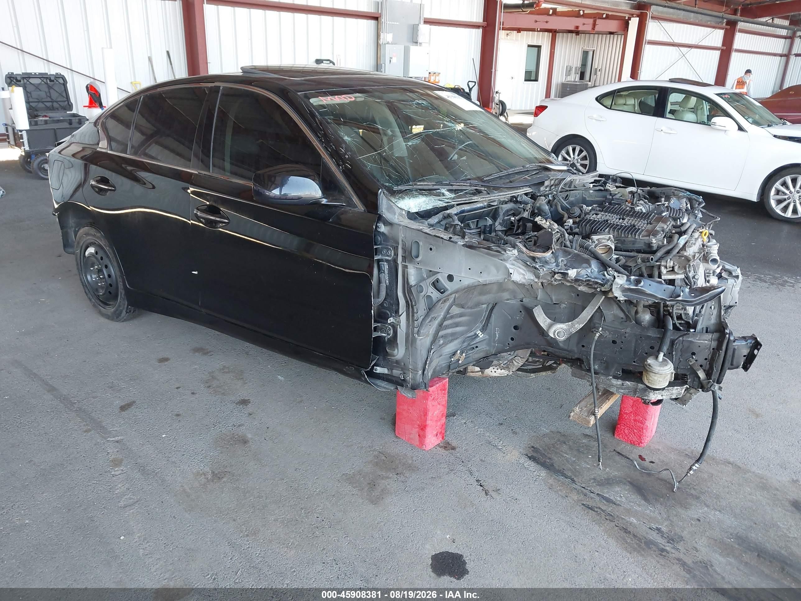 2015 Infiniti Q50 Premium/sport Black vin: JN1BV7AP6FM336822