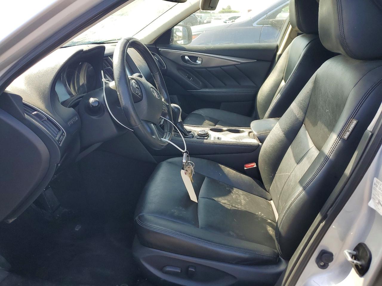 2015 Infiniti Q50 Base Silver vin: JN1BV7AP6FM337162