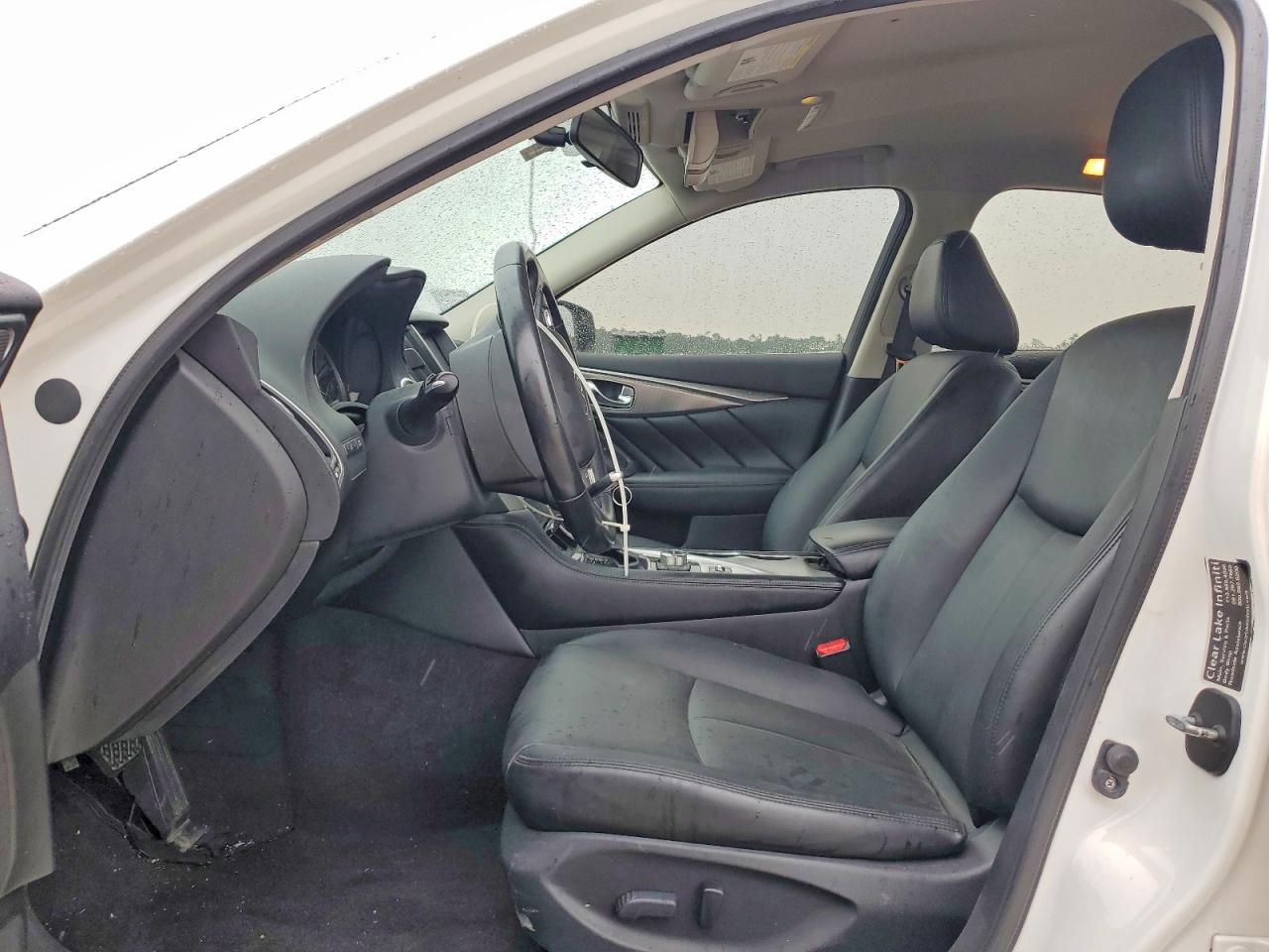 2015 Infiniti Q50 Base White vin: JN1BV7AP6FM338974