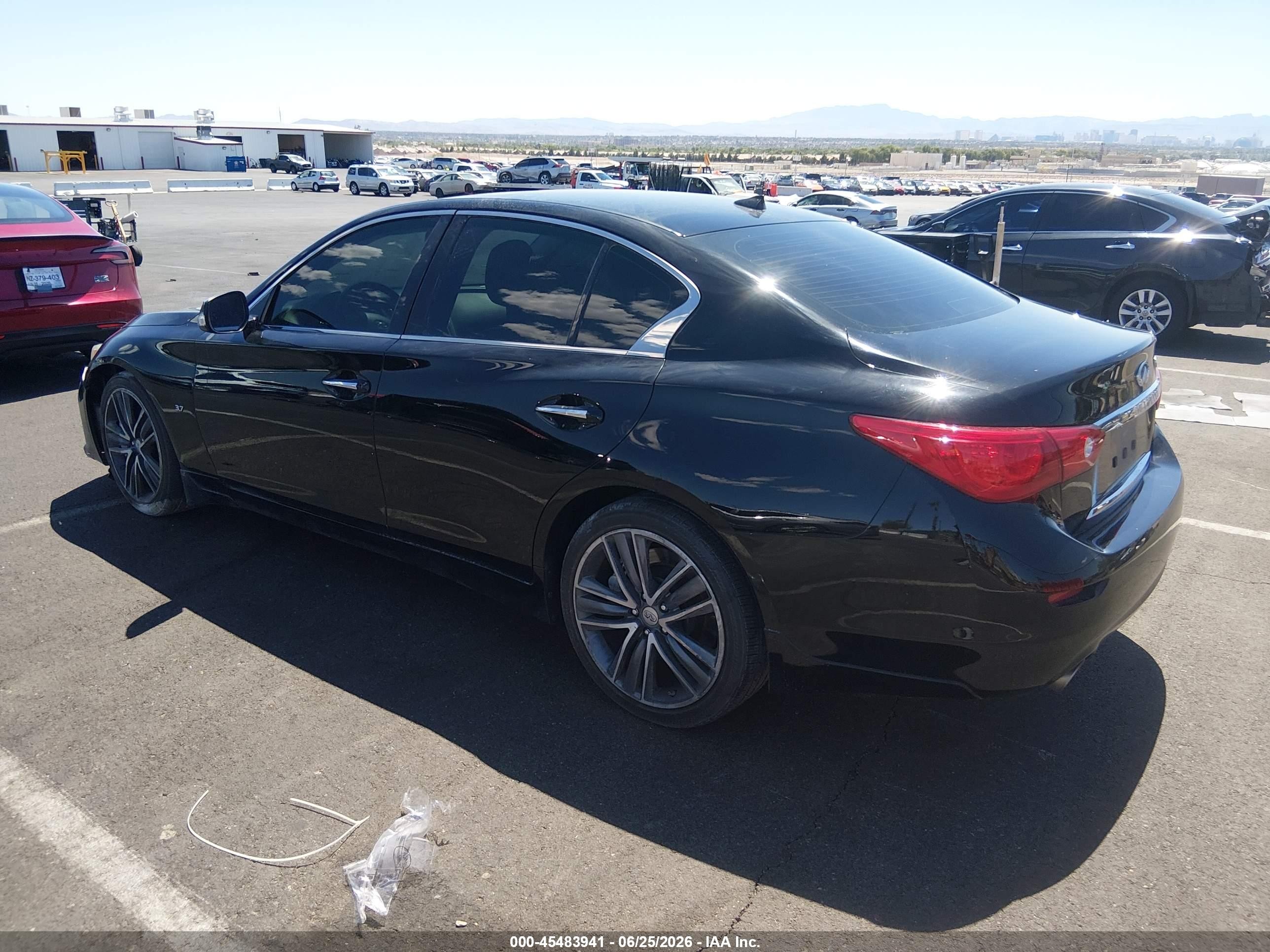 2015 Infiniti Q50 Sport Black vin: JN1BV7AP6FM348372