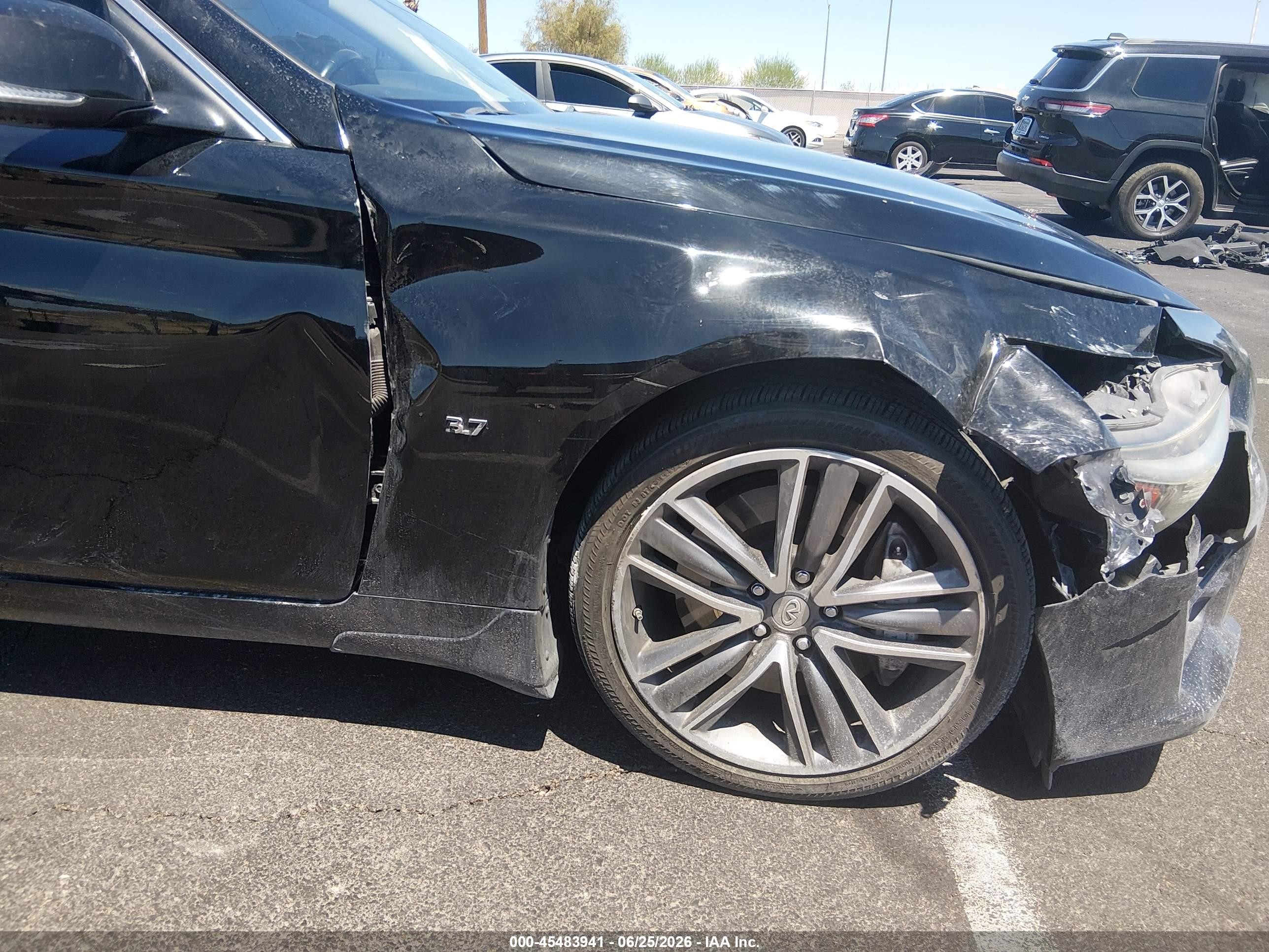 2015 Infiniti Q50 Sport Black vin: JN1BV7AP6FM348372