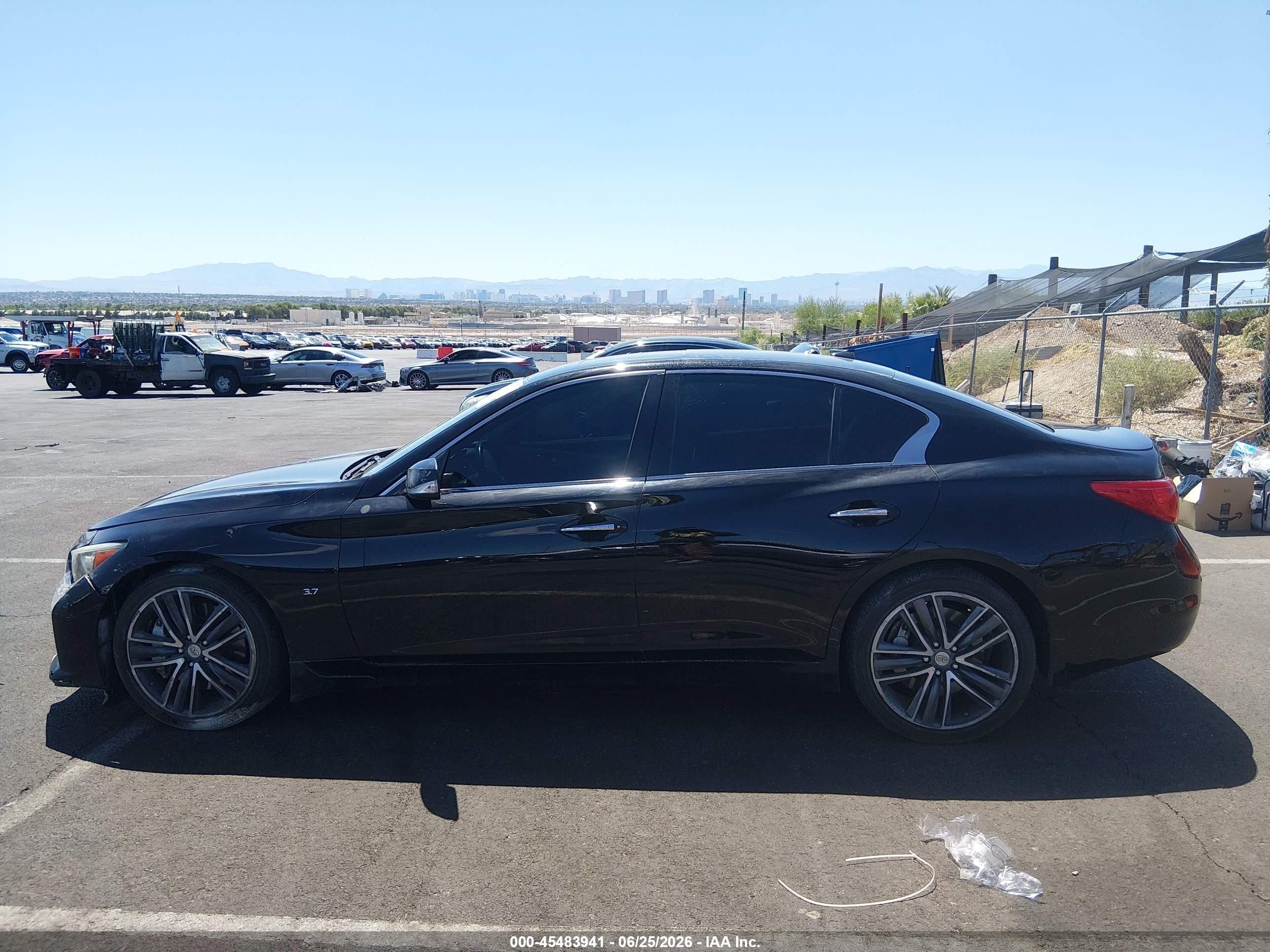 2015 Infiniti Q50 Sport Black vin: JN1BV7AP6FM348372