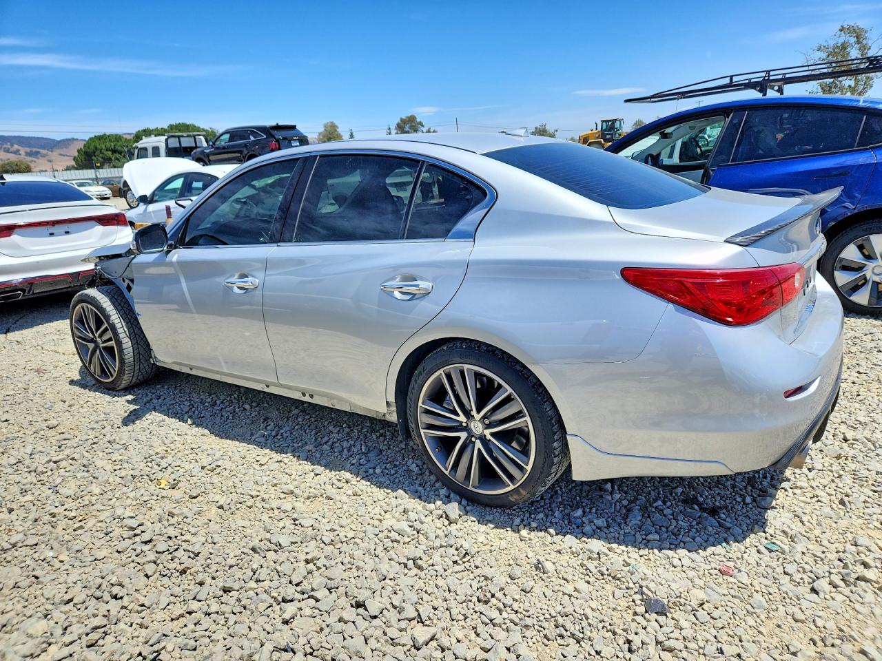 2015 Infiniti Q50 Sport Серебряный vin: JN1BV7AP6FM350106