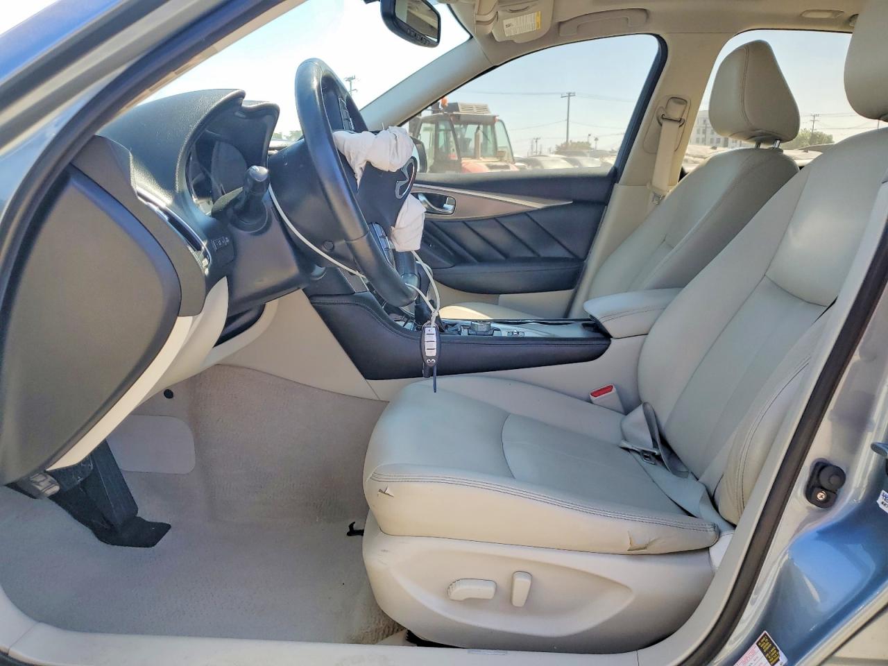2015 Infiniti Q50 Premium Gray vin: JN1BV7AP6FM356441